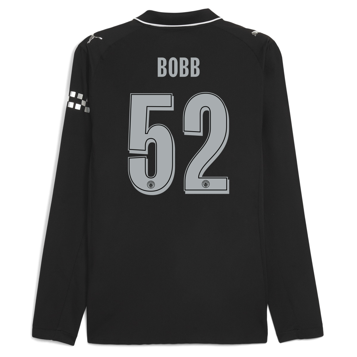 Manchester City manchester city man city away authentic jersey 202526 long sleeve with bobb 52 printing Collection - ManchesterCitystore.com
