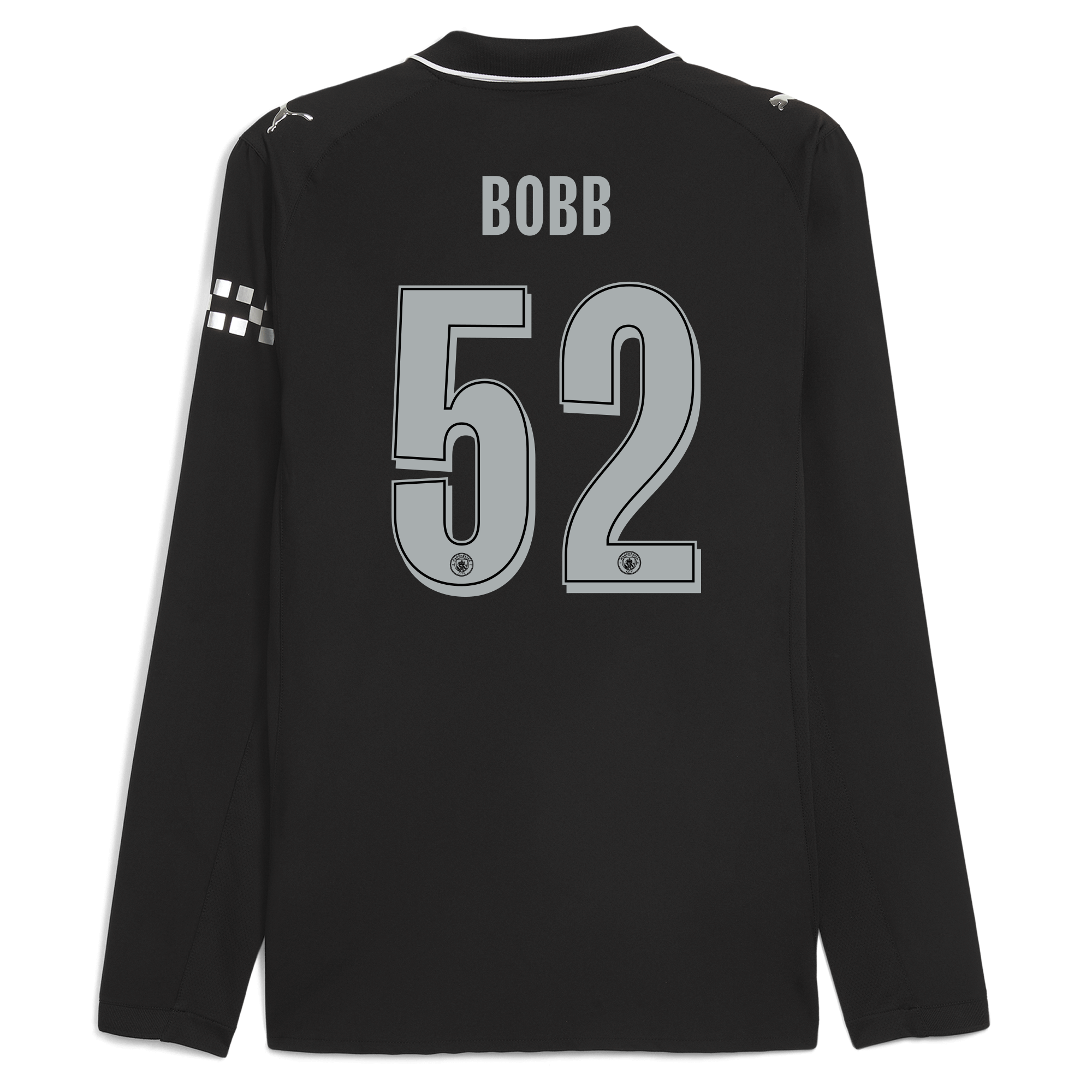 Manchester City manchester city man city away authentic jersey 202526 long sleeve with bobb 52 printing Collection - ManchesterCitystore.com