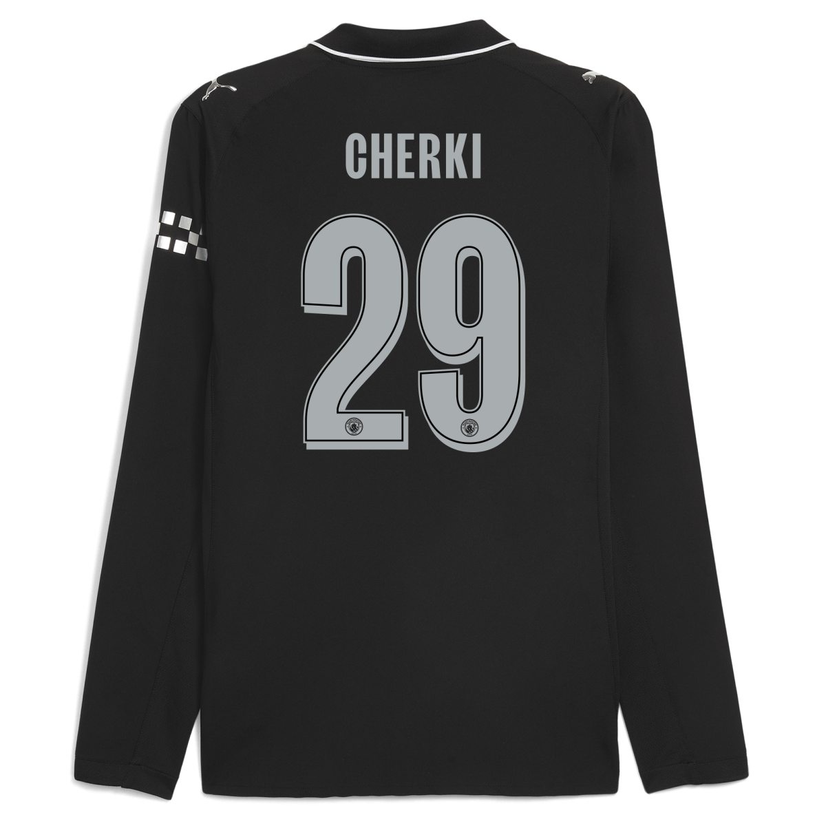 Manchester City manchester city man city away authentic jersey 202526 long sleeve with cherki 29 printing Collection - ManchesterCitystore.com