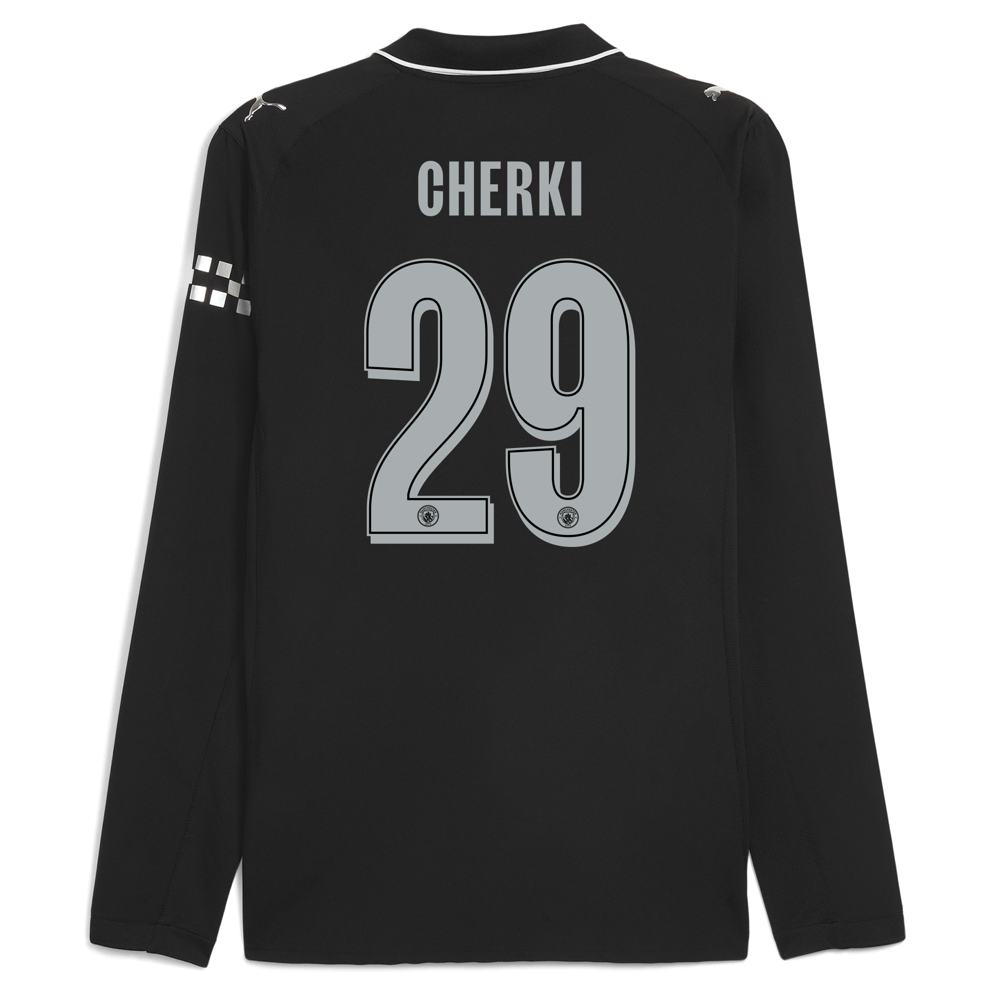 Manchester City manchester city man city away authentic jersey 202526 long sleeve with cherki 29 printing Collection - ManchesterCitystore.com