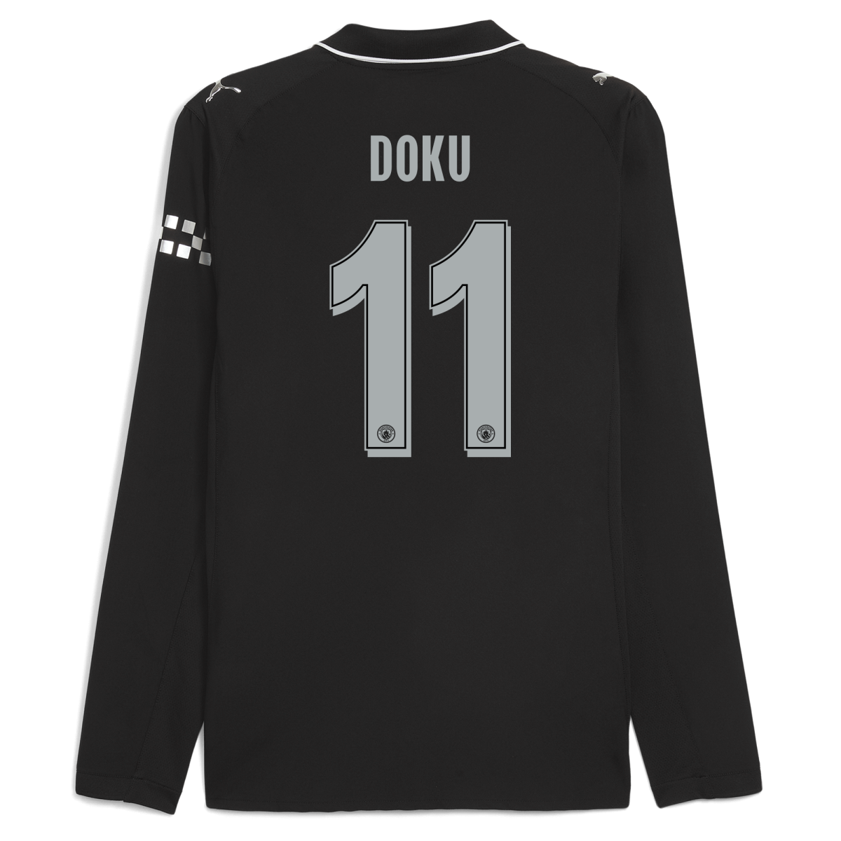 Manchester City manchester city man city away authentic jersey 202526 long sleeve with doku 11 printing Collection - ManchesterCitystore.com