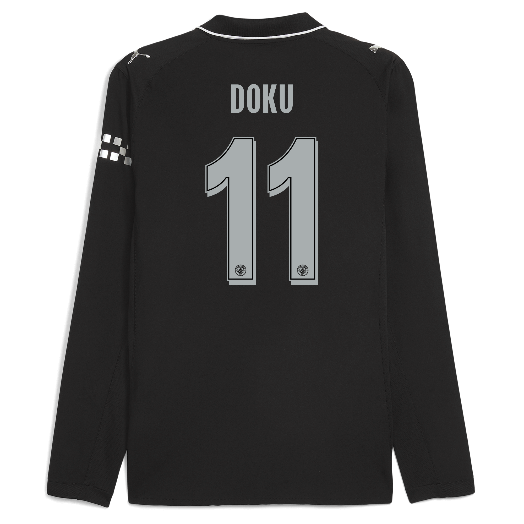 Manchester City manchester city man city away authentic jersey 202526 long sleeve with doku 11 printing Collection - ManchesterCitystore.com