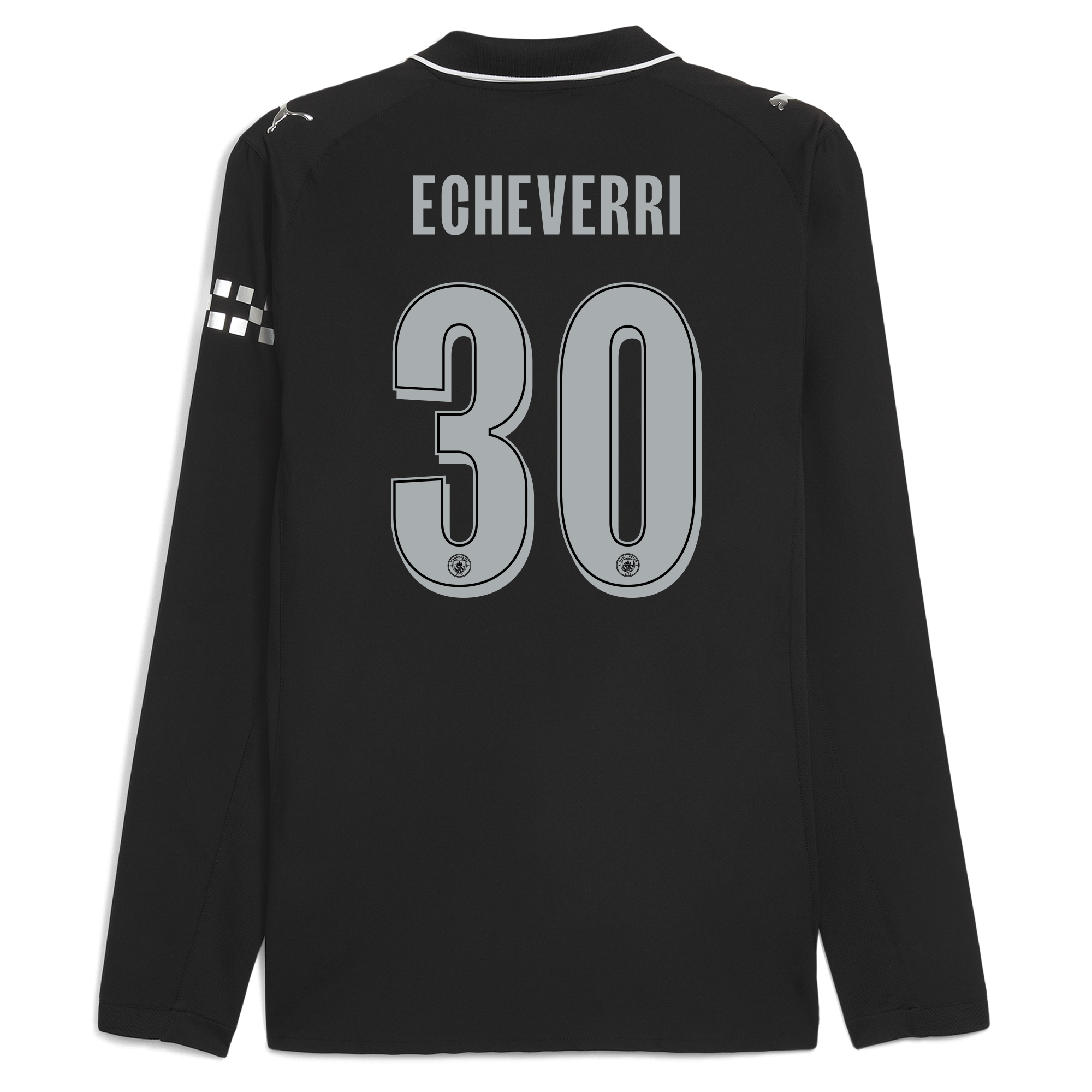Manchester City manchester city man city away authentic jersey 202526 long sleeve with echeverri 30 printing Collection - ManchesterCitystore.com