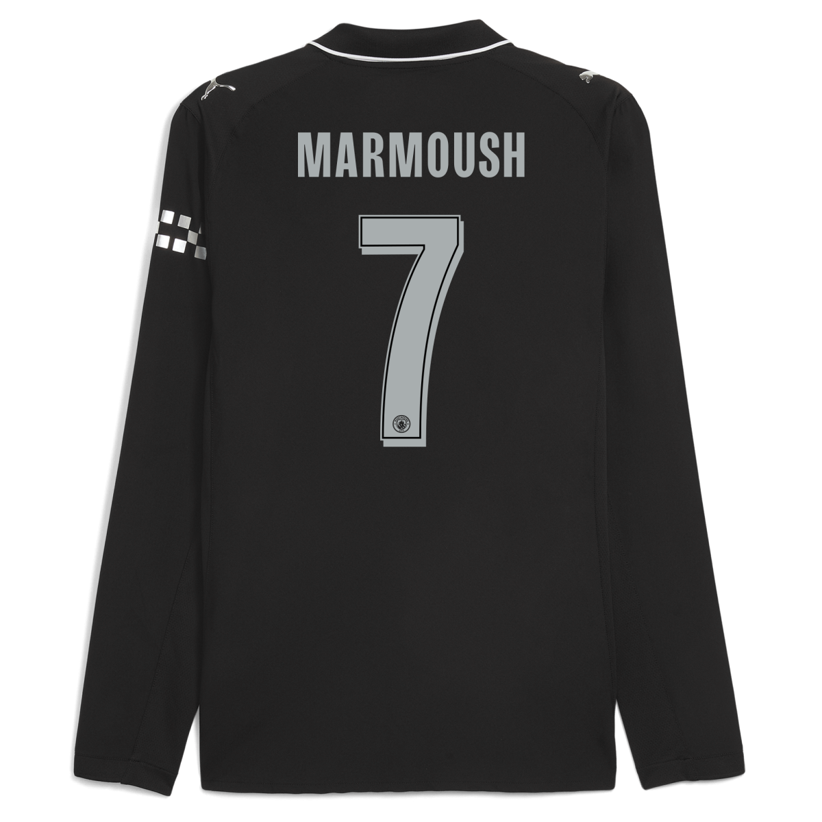 Manchester City manchester city man city away authentic jersey 202526 long sleeve with marmoush 7 printing Collection - ManchesterCitystore.com