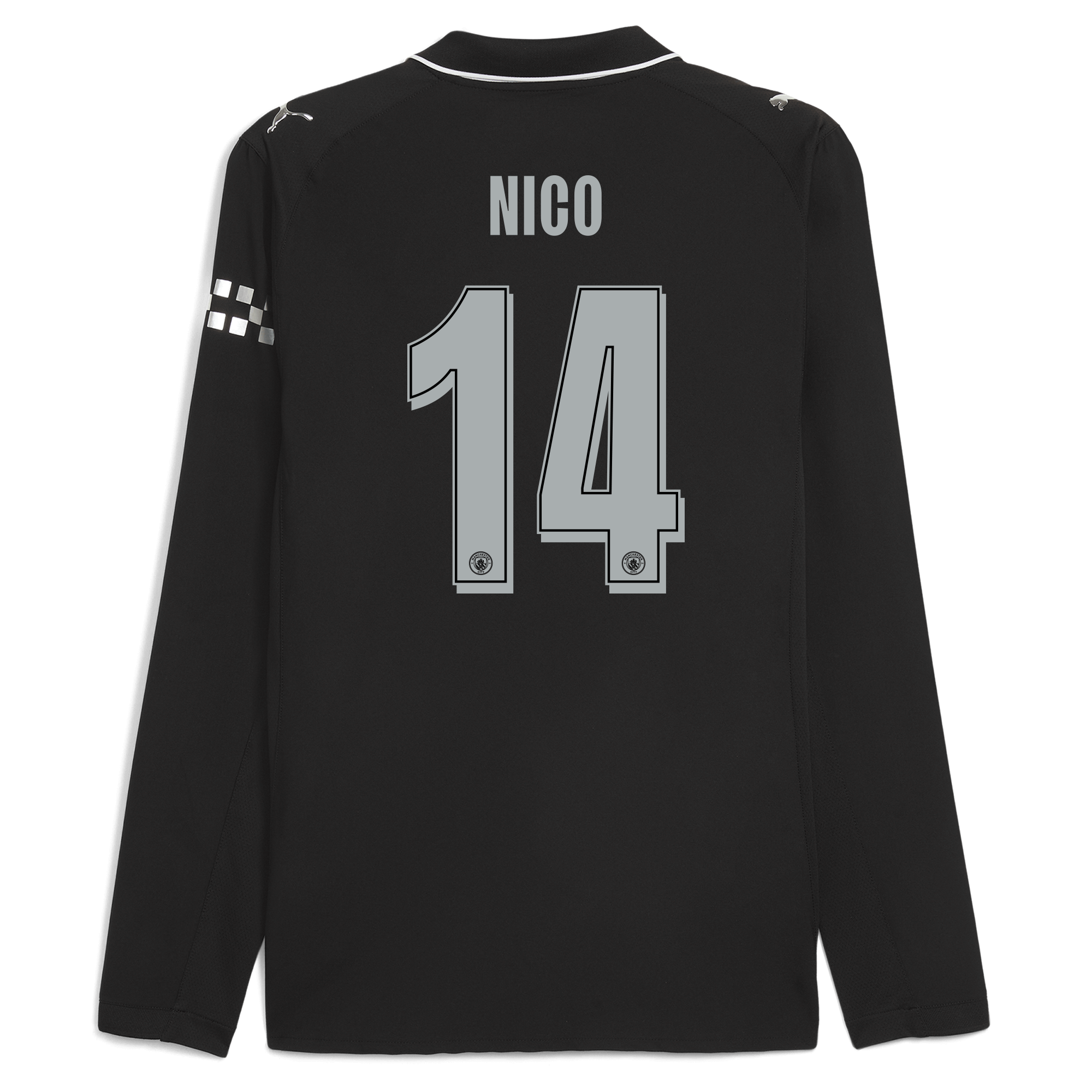 Manchester City manchester city man city away authentic jersey 202526 long sleeve with nico 14 printing Collection - ManchesterCitystore.com