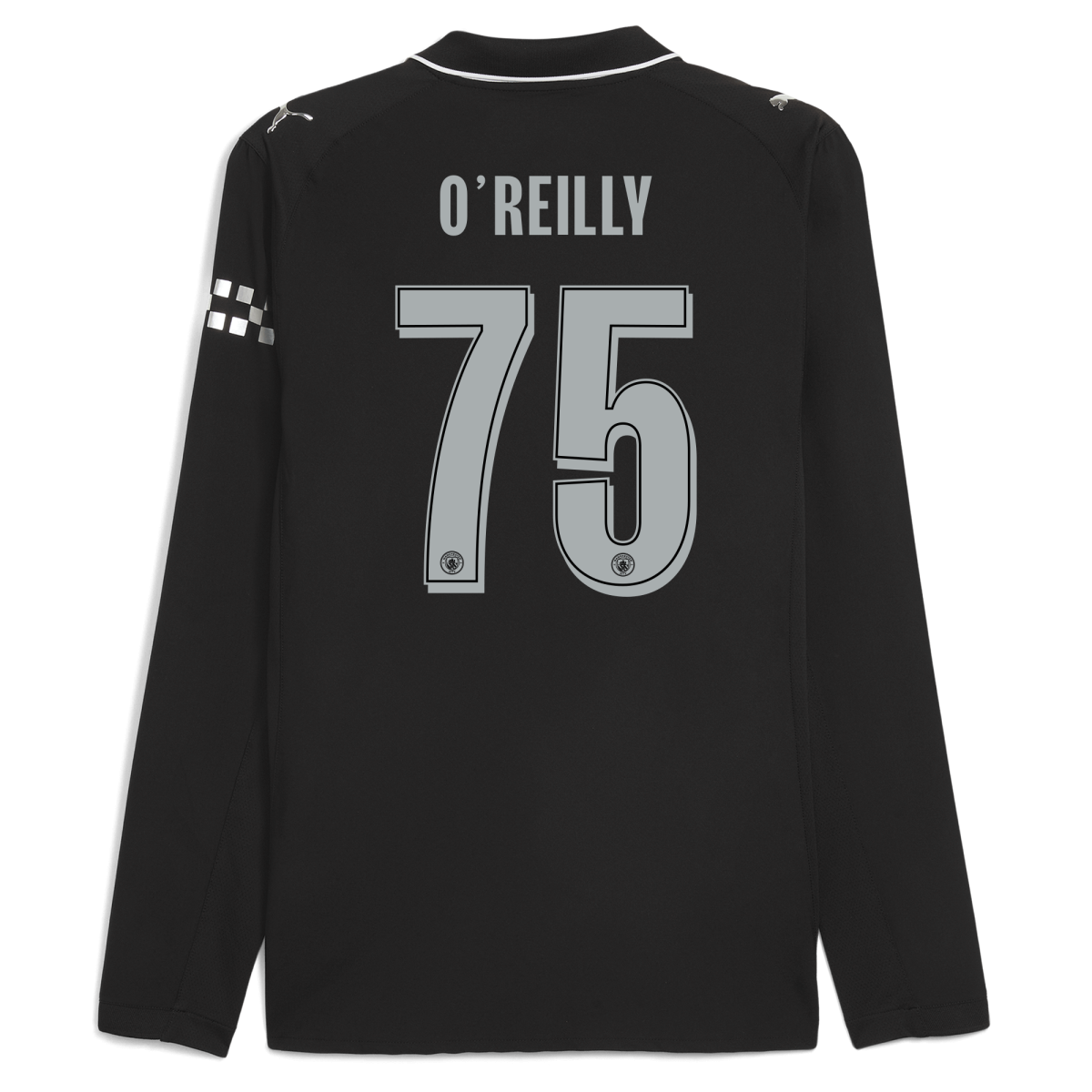 Manchester City manchester city man city away authentic jersey 202526 long sleeve with oreilly 75 printing Collection - ManchesterCitystore.com