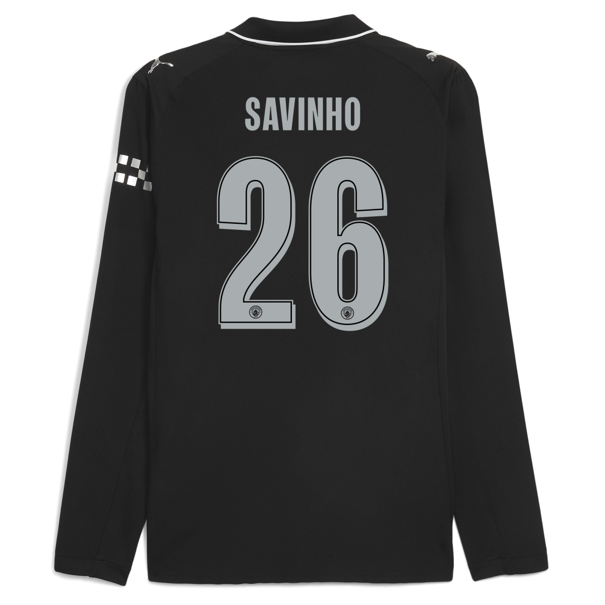 Manchester City manchester city man city away authentic jersey 202526 long sleeve with savinho 26 printing Collection - ManchesterCitystore.com