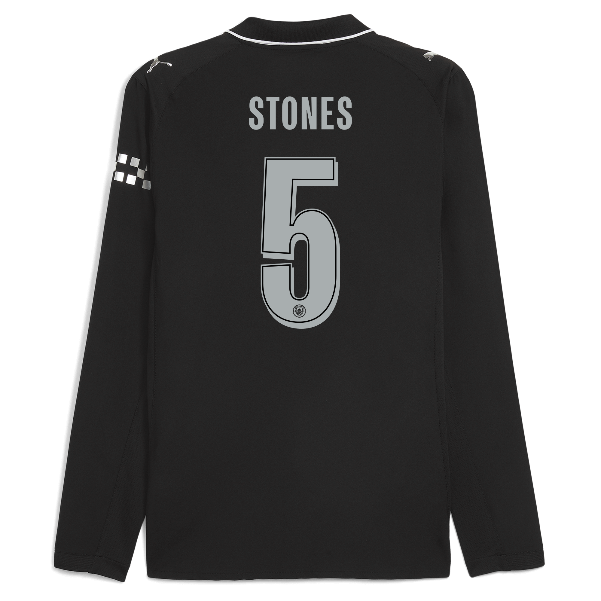 Manchester City manchester city man city away authentic jersey 202526 long sleeve with stones 5 printing Collection - ManchesterCitystore.com
