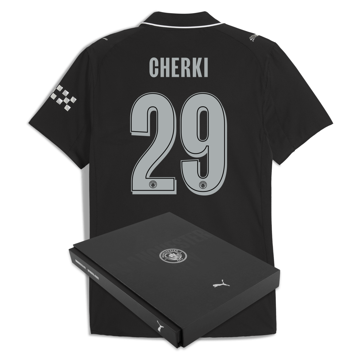 Manchester City manchester city man city away authentic jersey 202526 with cherki 29 printing in gift box Collection - ManchesterCitystore.com