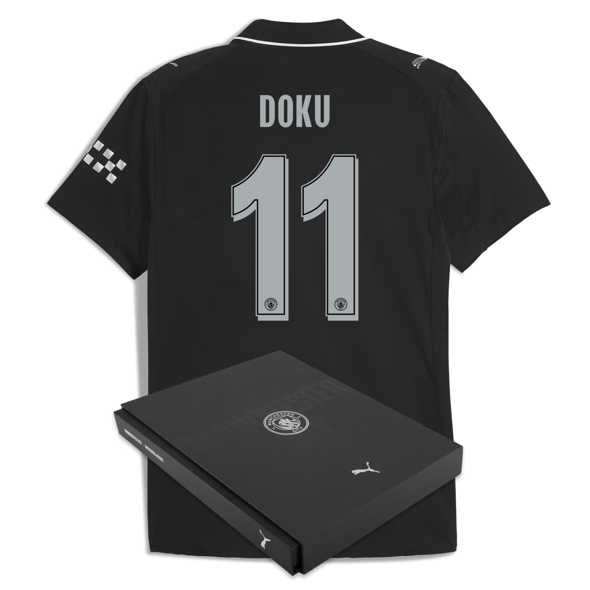 Manchester City manchester city man city away authentic jersey 202526 with doku 11 printing in gift box Collection - ManchesterCitystore.com