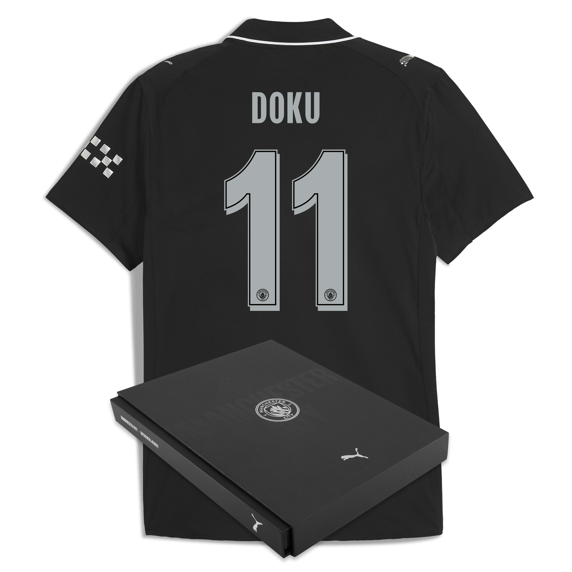 Manchester City manchester city man city away authentic jersey 202526 with doku 11 printing in gift box Collection - ManchesterCitystore.com