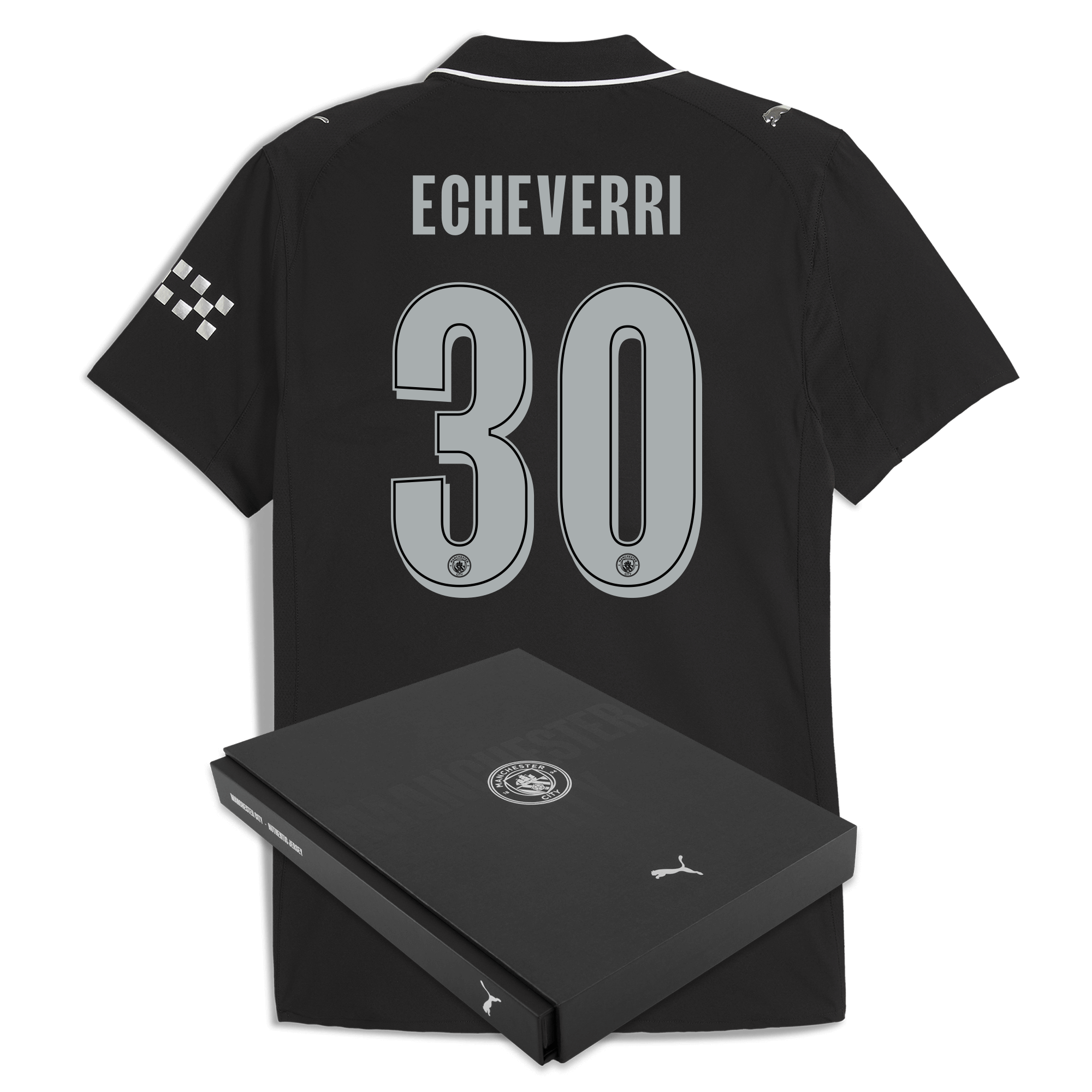 Manchester City manchester city man city away authentic jersey 202526 with echeverri 30 printing in gift box Collection - ManchesterCitystore.com