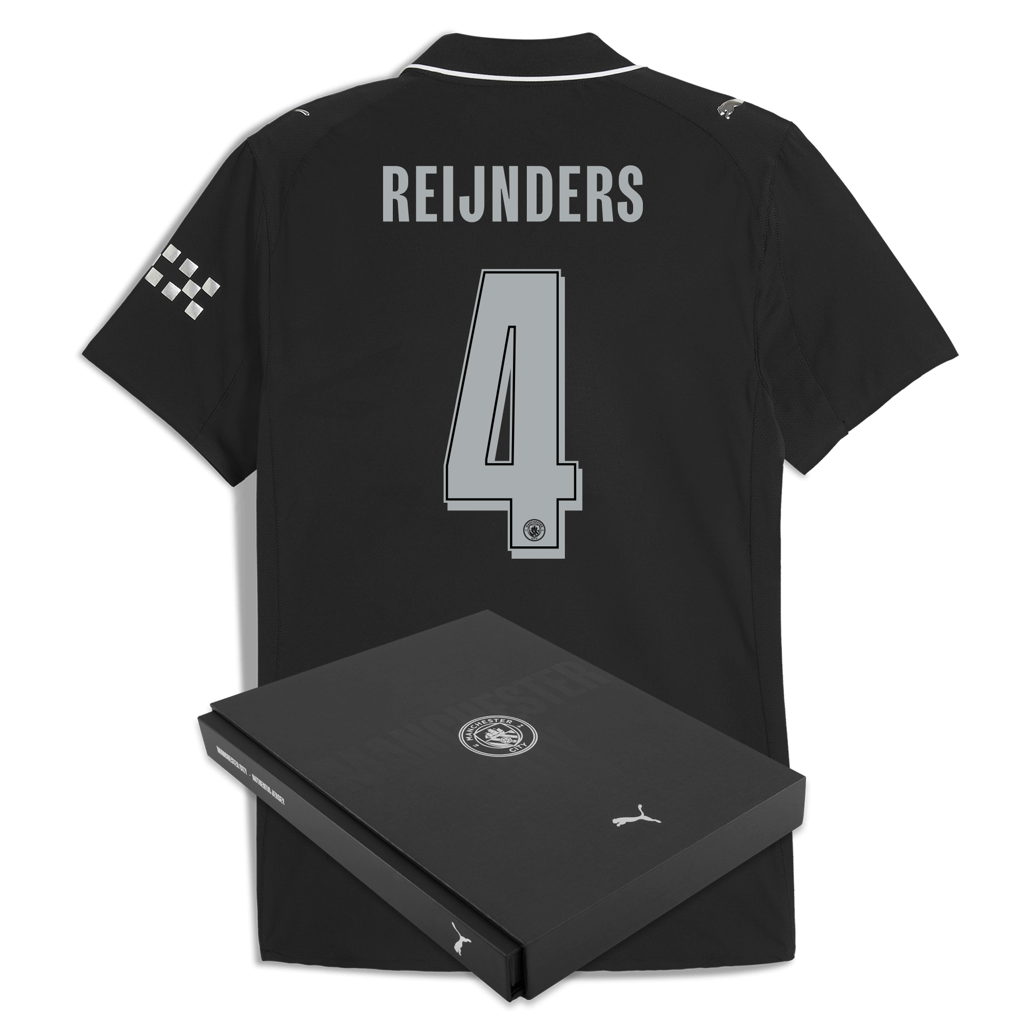 Manchester City manchester city man city away authentic jersey 202526 with reijnders 4 printing in gift box Collection - ManchesterCitystore.com