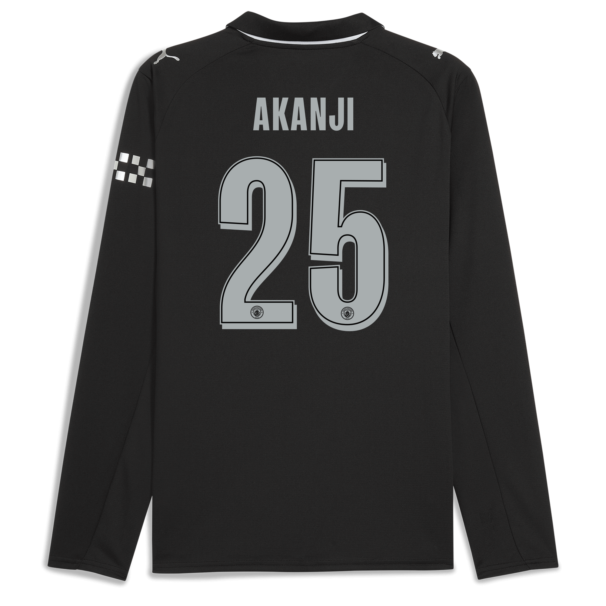 Manchester City manchester city man city away jersey 202526 long sleeve with akanji 25 printing Collection - ManchesterCitystore.com