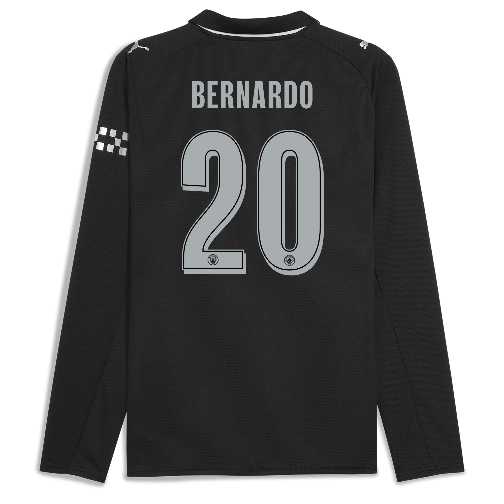Manchester City manchester city man city away jersey 202526 long sleeve with bernardo 20 printing Collection - ManchesterCitystore.com