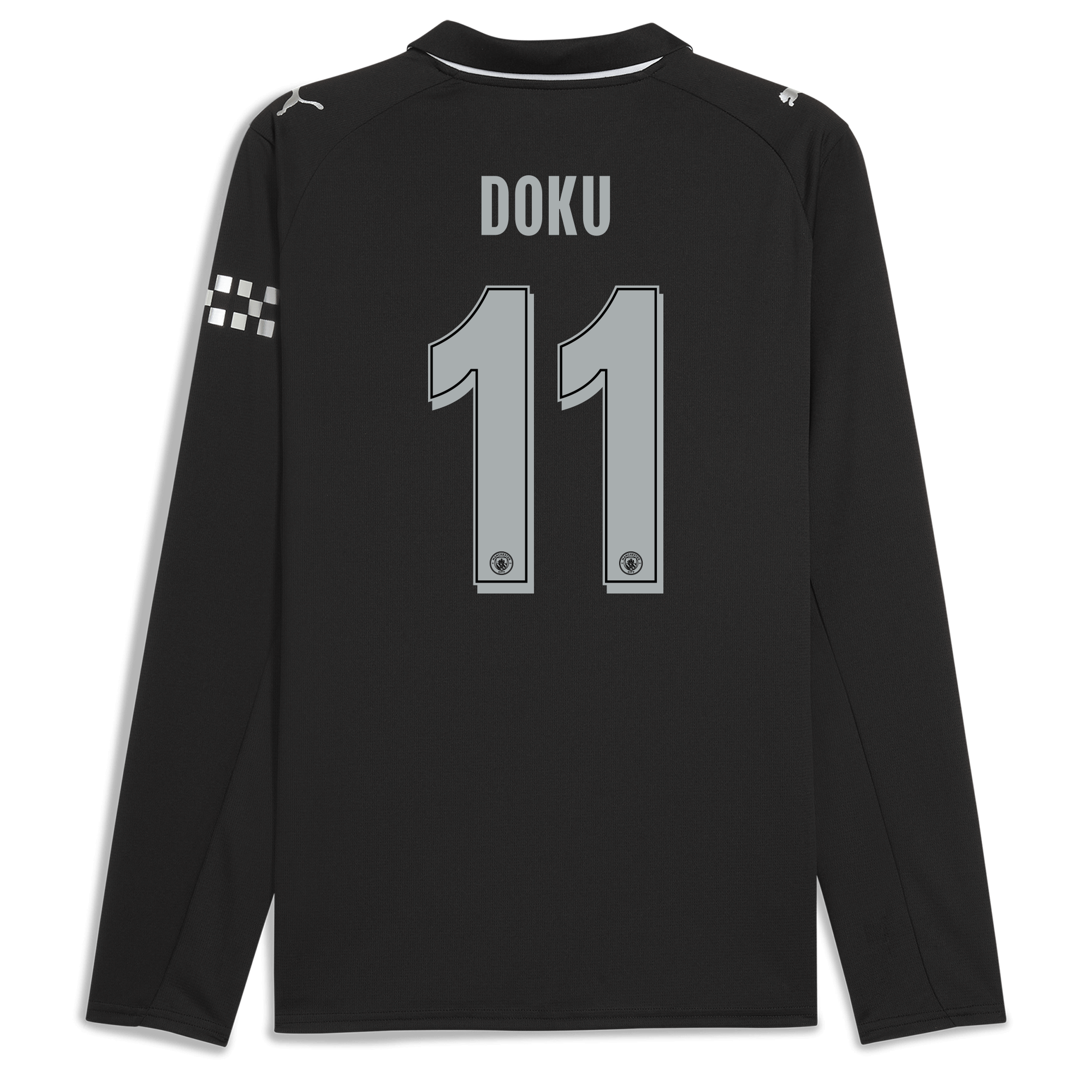 Manchester City manchester city man city away jersey 202526 long sleeve with doku 11 printing Collection - ManchesterCitystore.com
