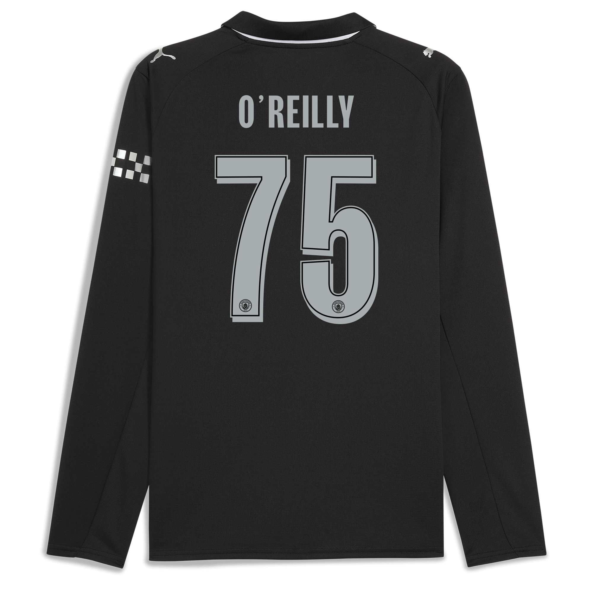 Manchester City manchester city man city away jersey 202526 long sleeve with oreilly 75 printing Collection - ManchesterCitystore.com