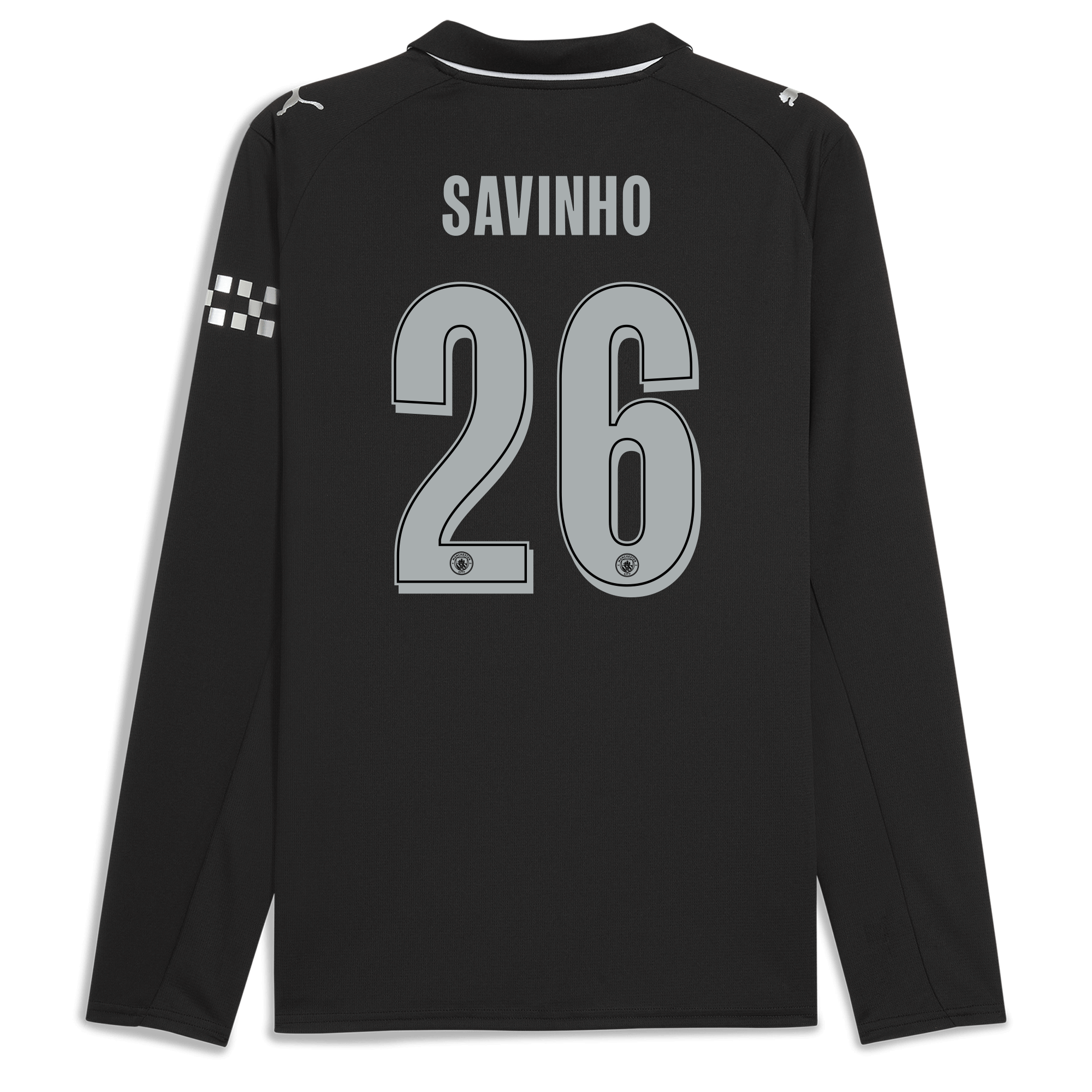 Manchester City manchester city man city away jersey 202526 long sleeve with savinho 26 printing Collection - ManchesterCitystore.com