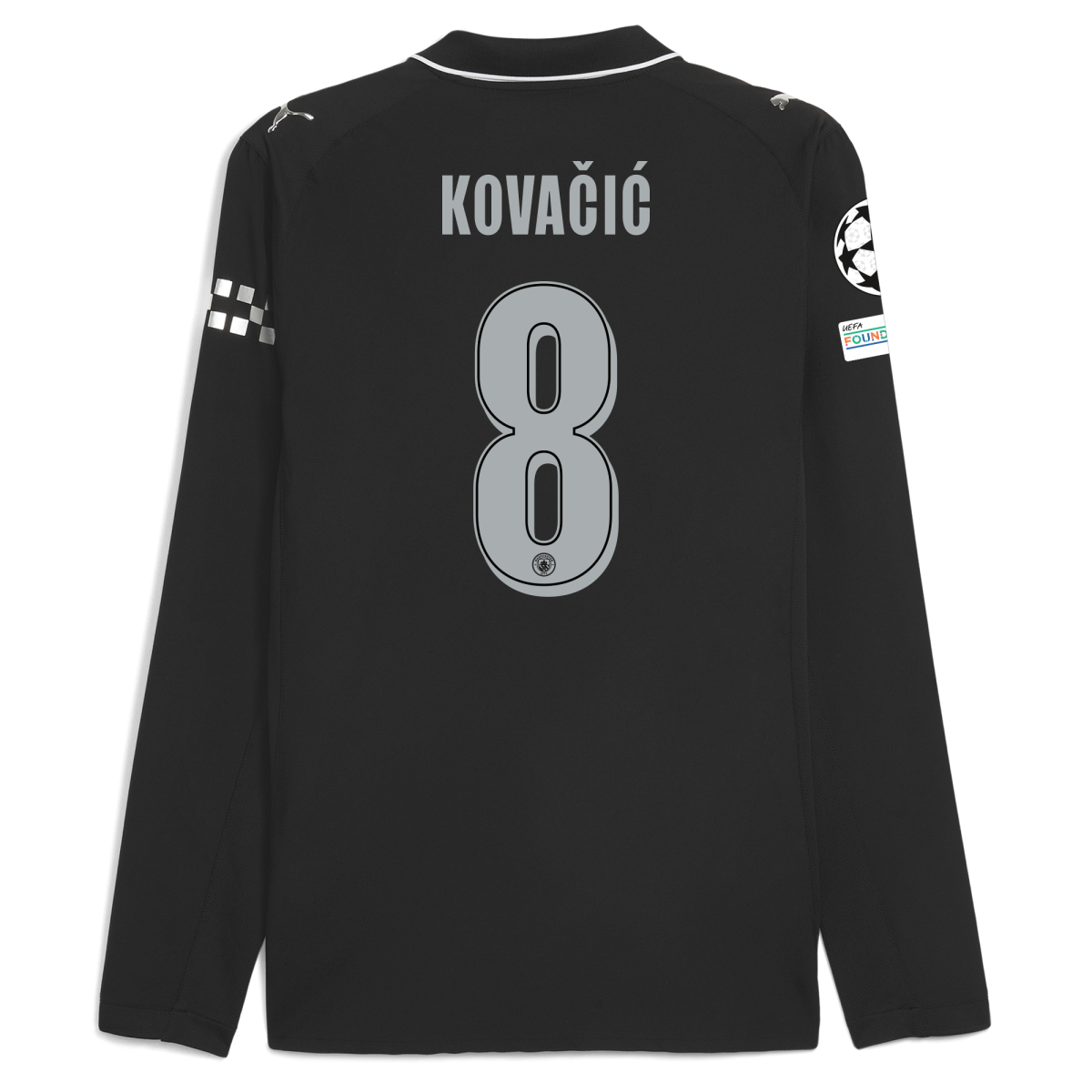 Manchester City manchester city man city champions league away authentic jersey 202526 long sleeve with kovacic 8 printing Collection - ManchesterCitystore.com