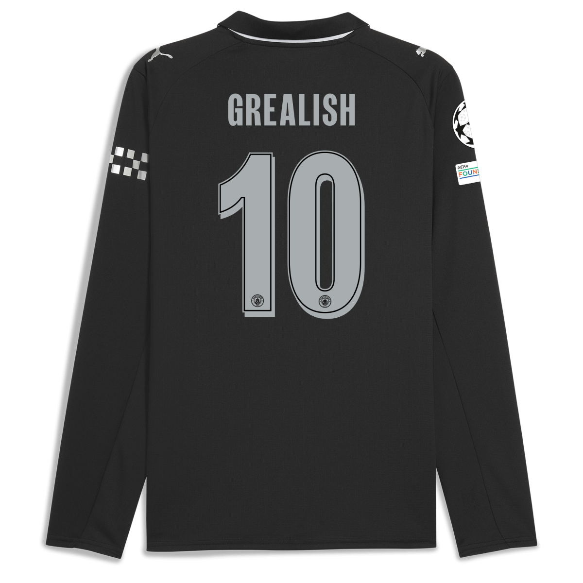 Manchester City manchester city man city champions league away jersey 202526 long sleeve with grealish 10 printing Collection - ManchesterCitystore.com