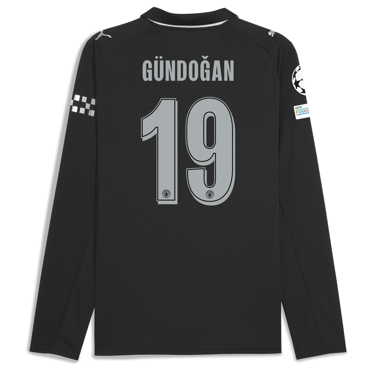 Manchester City manchester city man city champions league away jersey 202526 long sleeve with gundogan 19 printing Collection - ManchesterCitystore.com