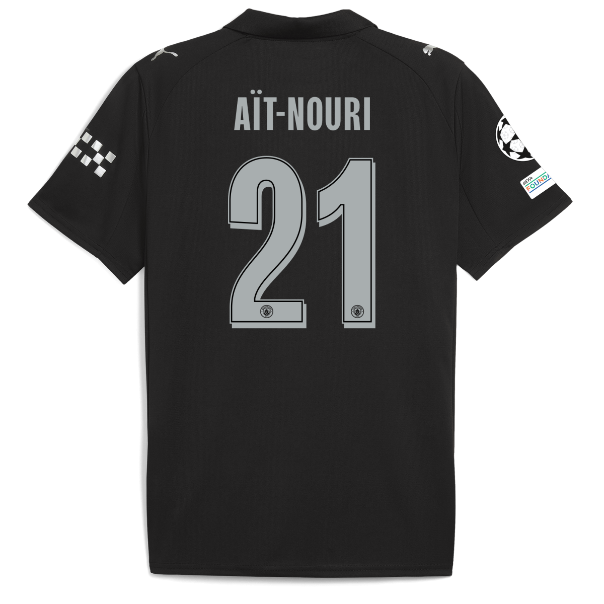 Manchester City manchester city man city champions league away jersey 202526 with ait-nouri 21 printing Collection - ManchesterCitystore.com