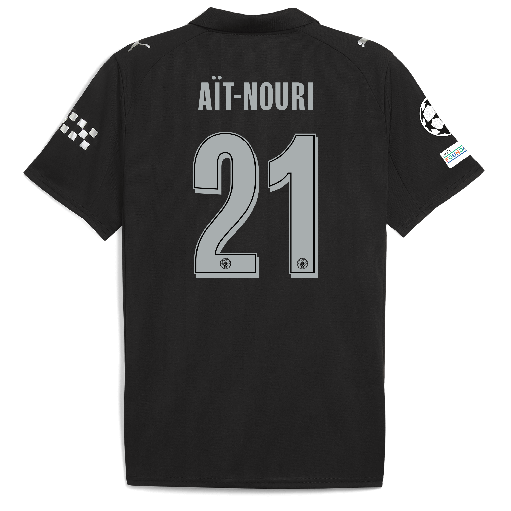 Manchester City manchester city man city champions league away jersey 202526 with ait-nouri 21 printing Collection - ManchesterCitystore.com