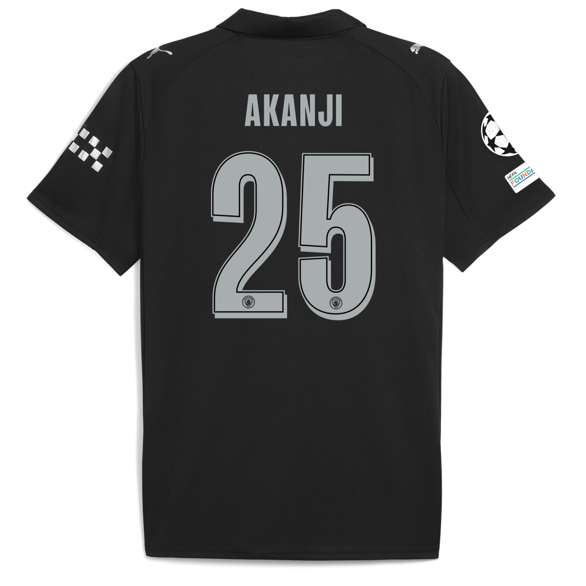 Manchester City manchester city man city champions league away jersey 202526 with akanji 25 printing Collection - ManchesterCitystore.com