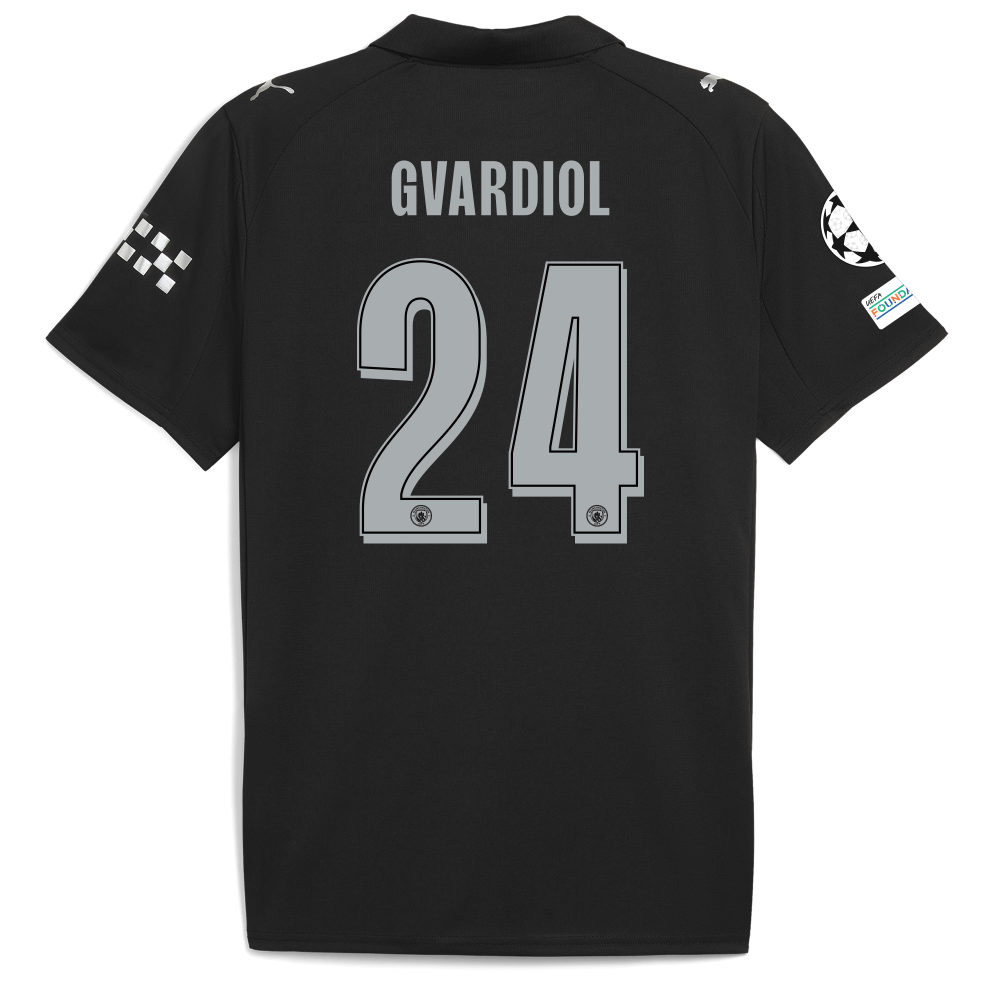 Manchester City manchester city man city champions league away jersey 202526 with gvardiol 24 printing Collection - ManchesterCitystore.com