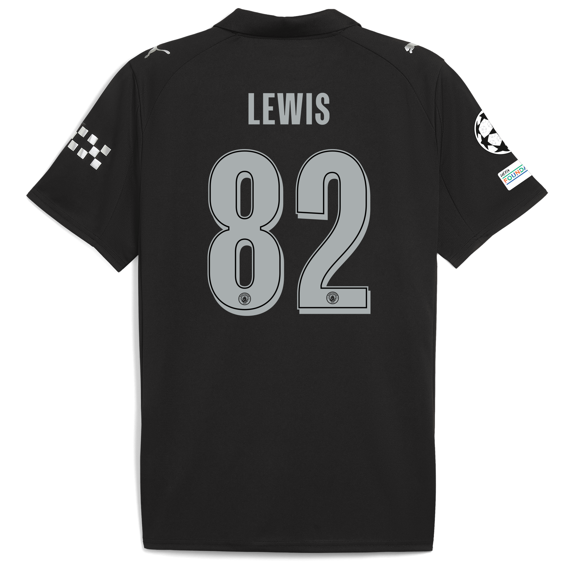 Manchester City manchester city man city champions league away jersey 202526 with lewis 82 printing Collection - ManchesterCitystore.com