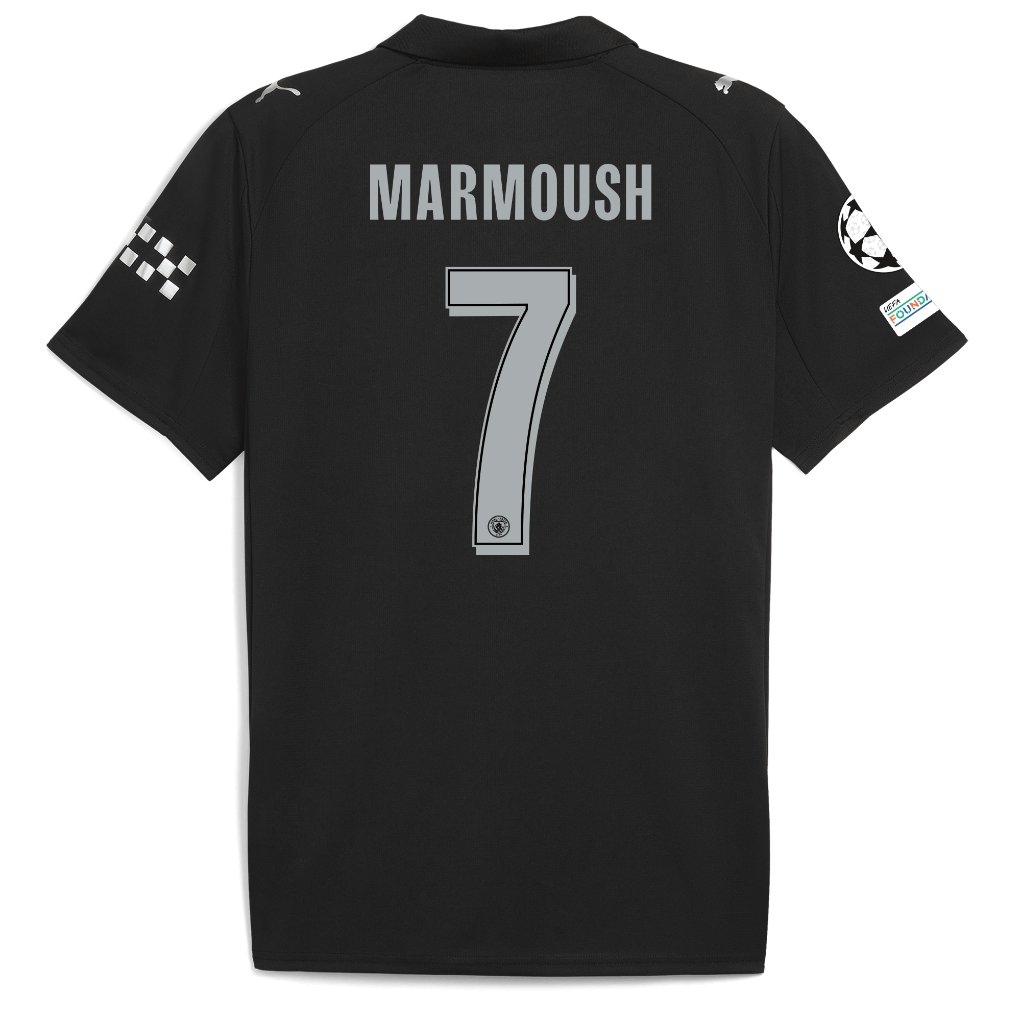 Manchester City manchester city man city champions league away jersey 202526 with marmoush 7 printing Collection - ManchesterCitystore.com