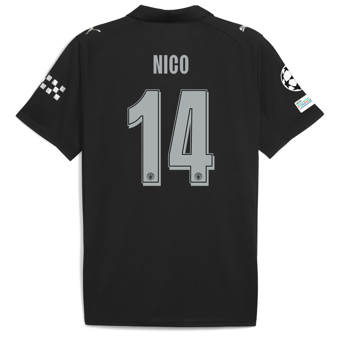 Manchester City manchester city man city champions league away jersey 202526 with nico 14 printing Collection - ManchesterCitystore.com