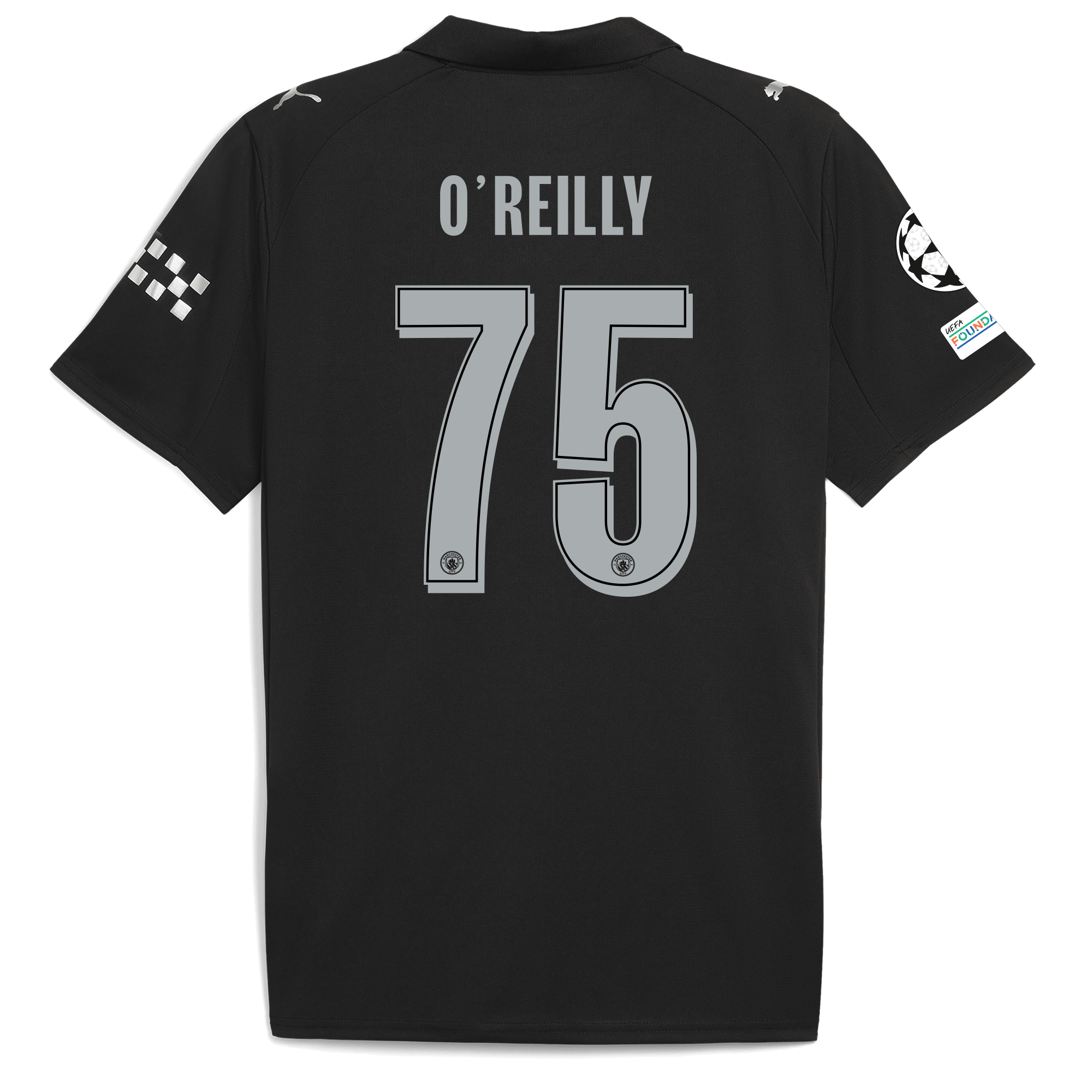Manchester City manchester city man city champions league away jersey 202526 with oreilly 75 printing Collection - ManchesterCitystore.com