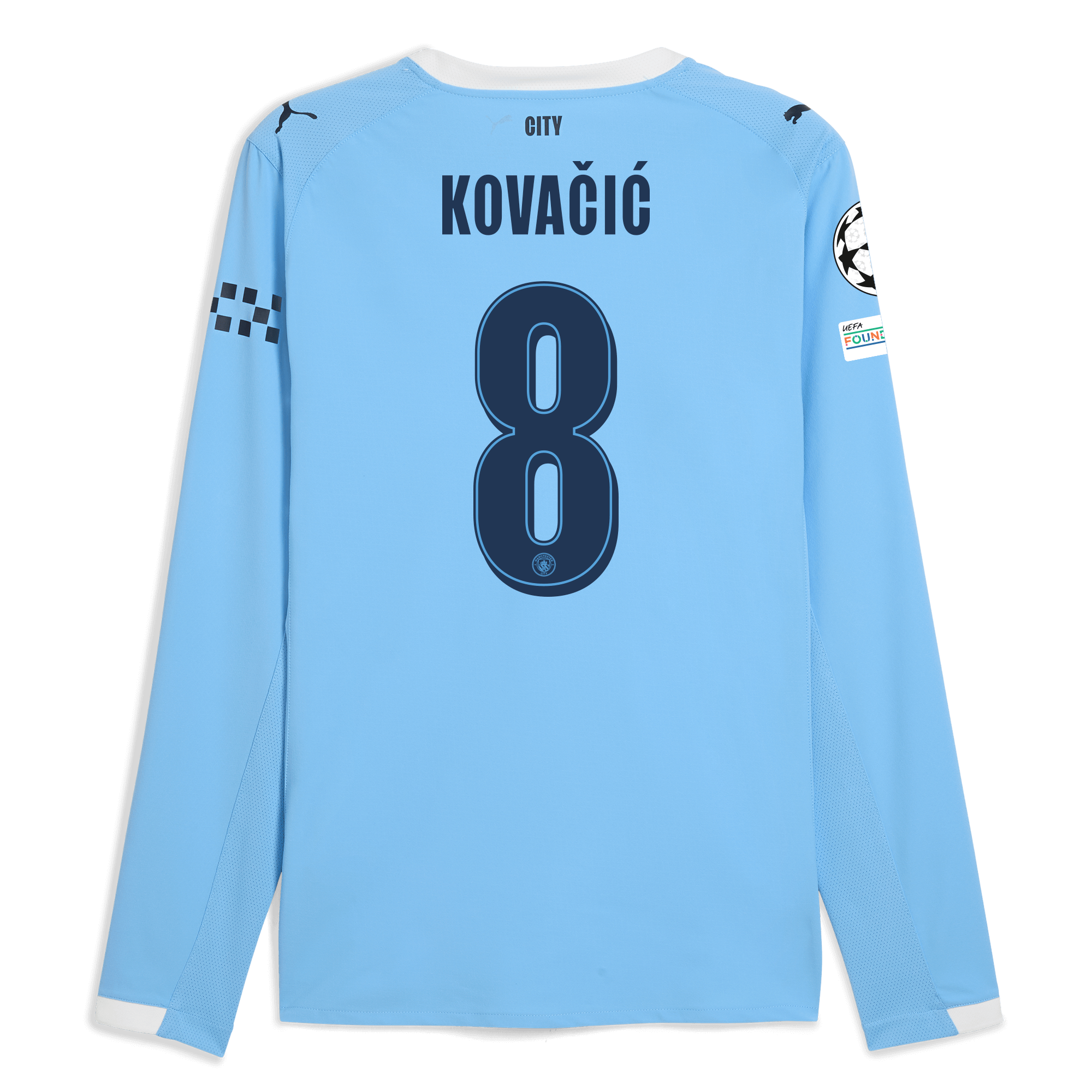 Manchester City manchester city man city champions league home authentic jersey 202526 long sleeve with kovacic 8 printing Collection - ManchesterCitystore.com