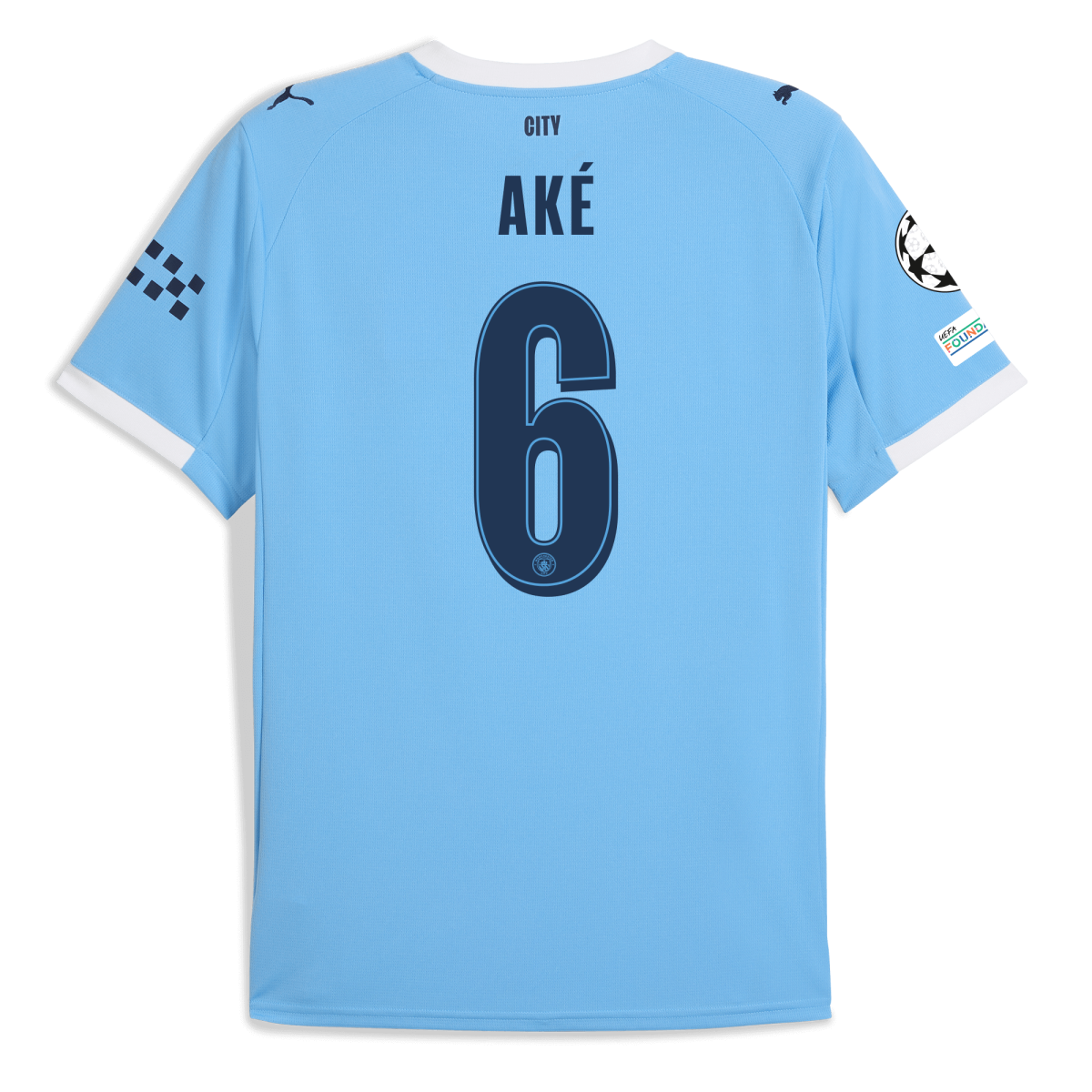 Manchester City manchester city man city champions league home jersey 202526 with ake 6 printing Collection - ManchesterCitystore.com