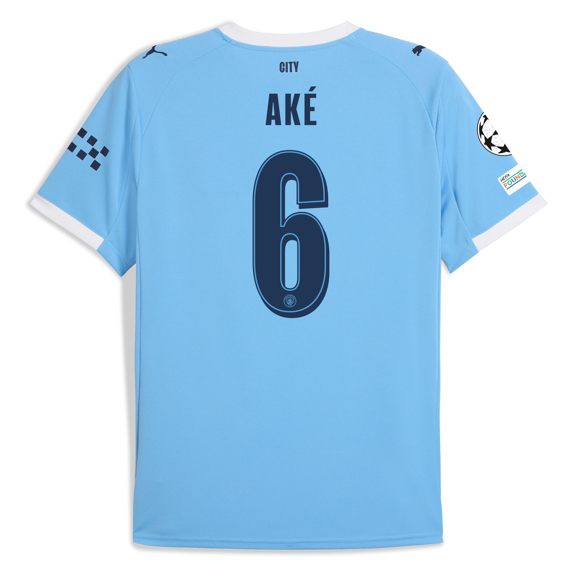 Manchester City manchester city man city champions league home jersey 202526 with ake 6 printing Collection - ManchesterCitystore.com
