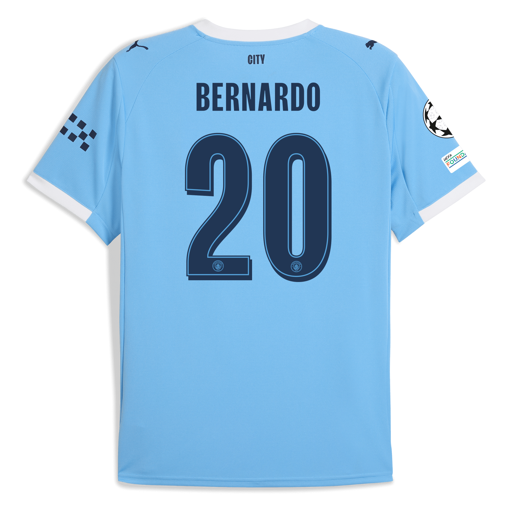 Manchester City manchester city man city champions league home jersey 202526 with bernardo 20 printing Collection - ManchesterCitystore.com
