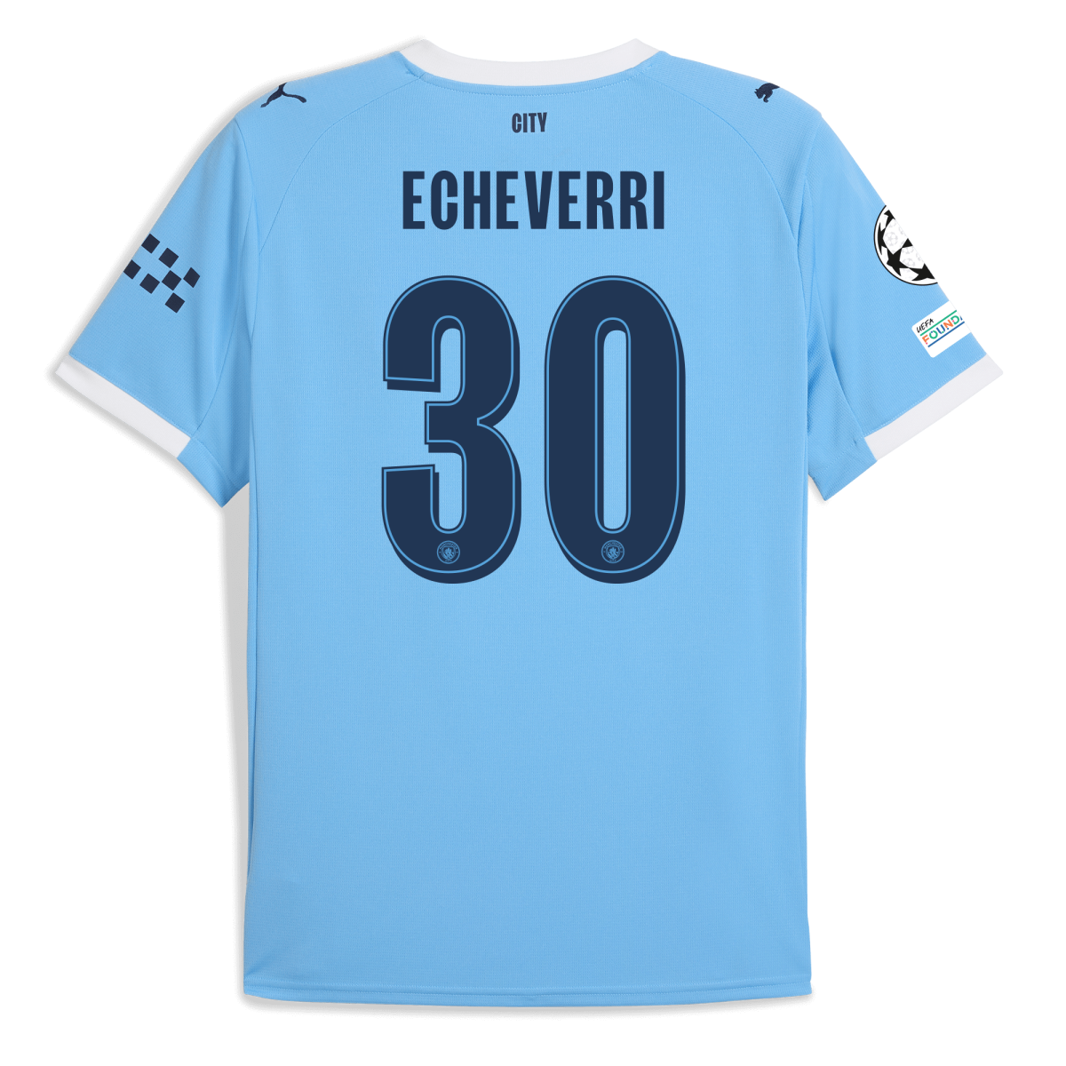 Manchester City manchester city man city champions league home jersey 202526 with echeverri 30 printing Collection - ManchesterCitystore.com
