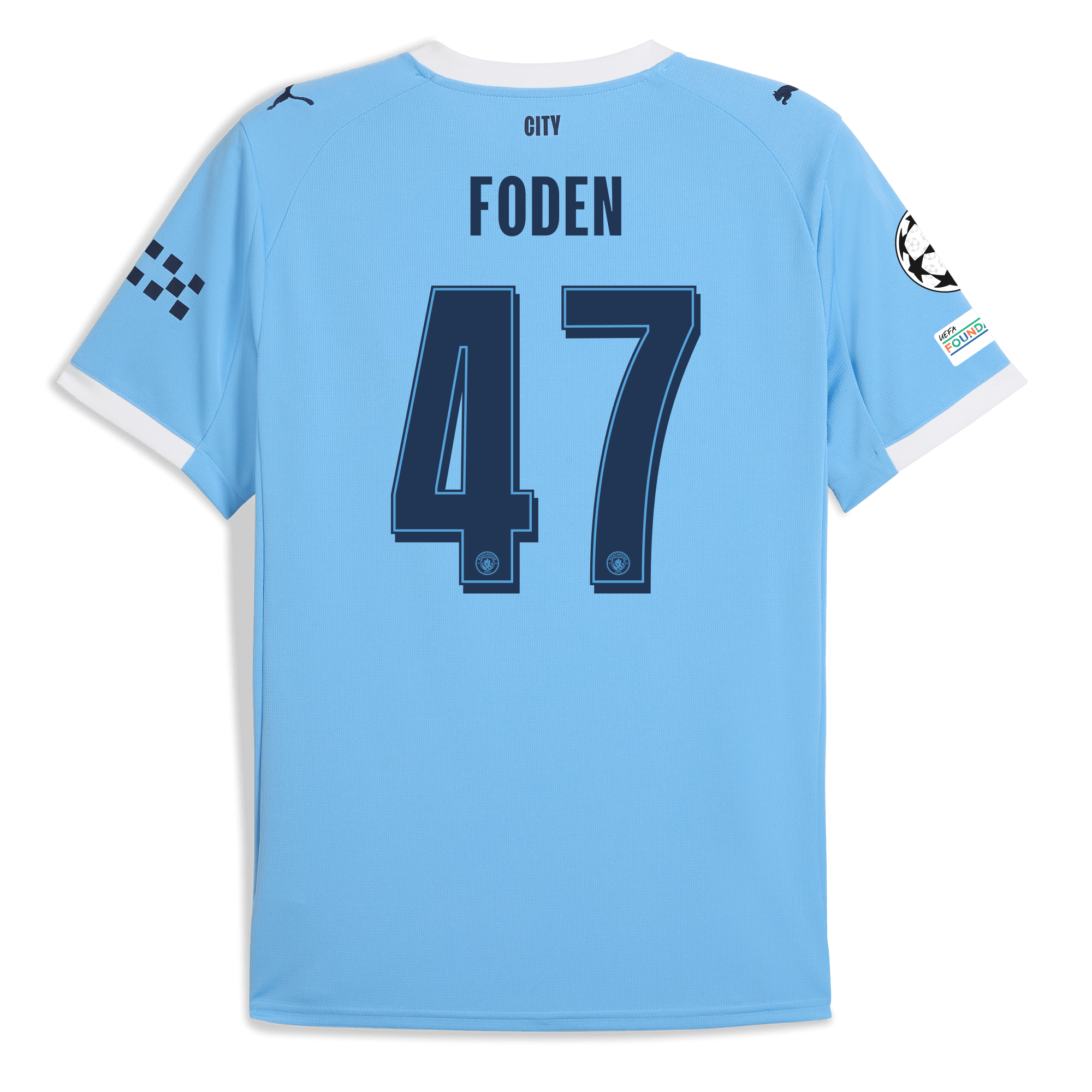 Manchester City manchester city man city champions league home jersey 202526 with foden 47 printing Collection - ManchesterCitystore.com