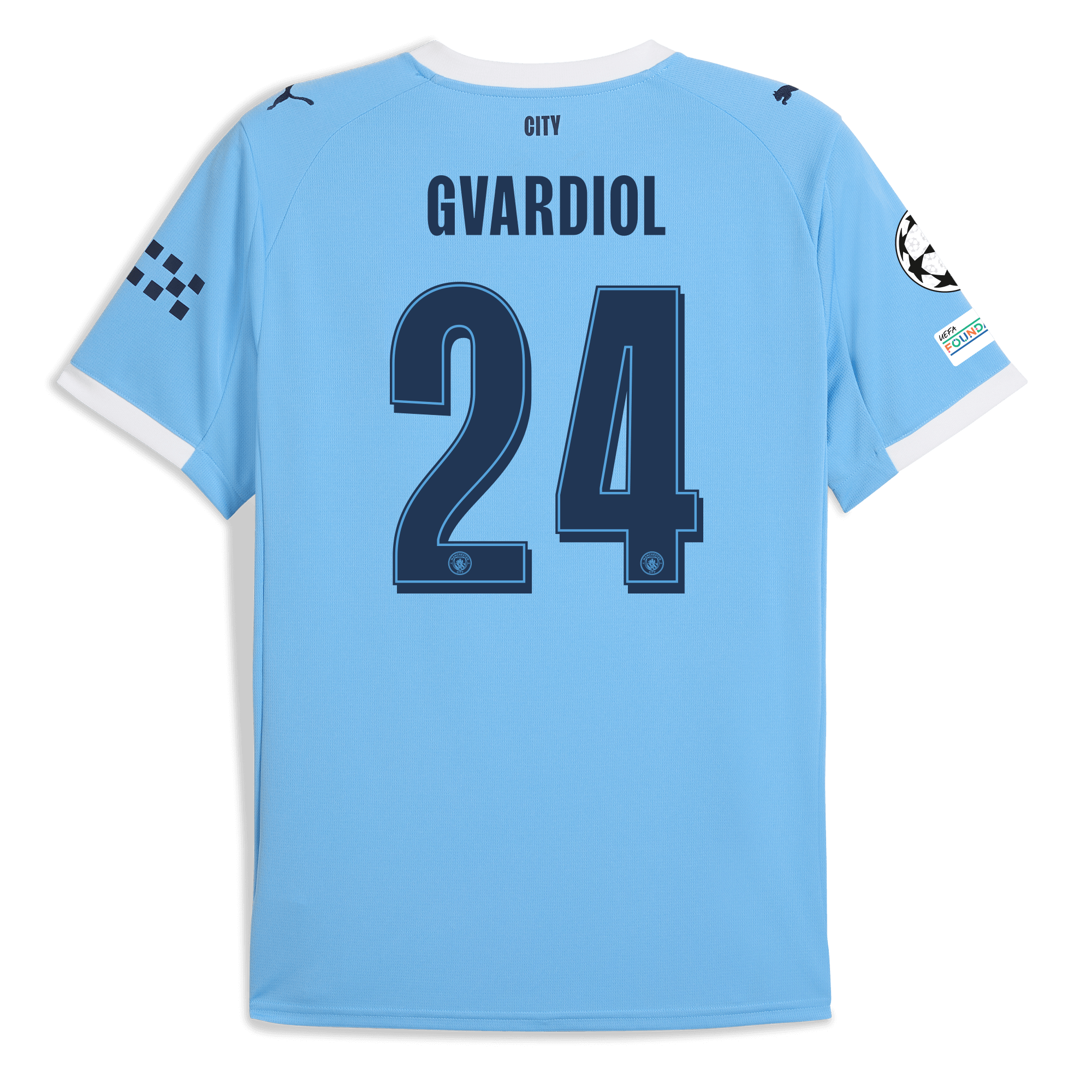 Manchester City manchester city man city champions league home jersey 202526 with gvardiol 24 printing Collection - ManchesterCitystore.com