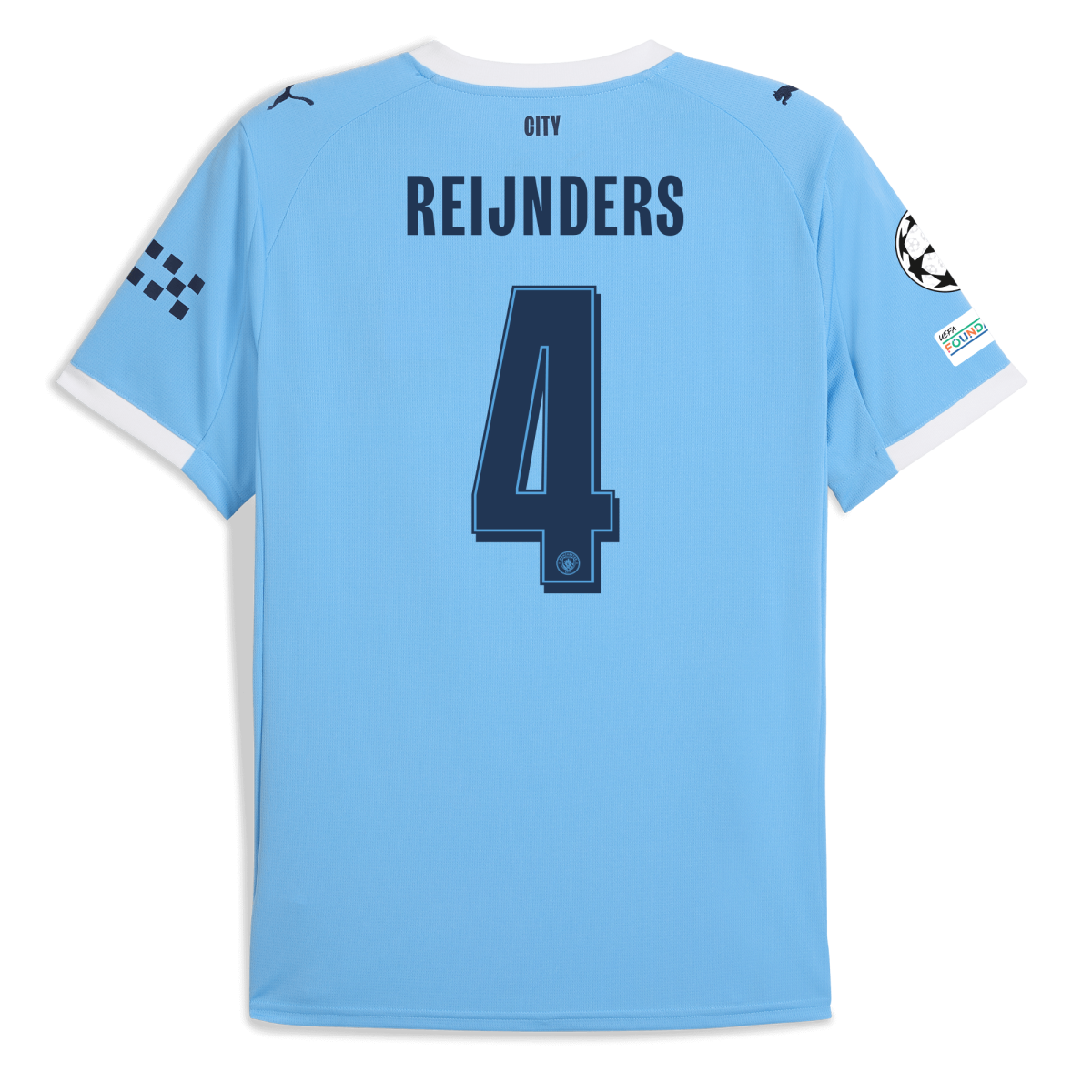 Manchester City manchester city man city champions league home jersey 202526 with reijnders 4 printing Collection - ManchesterCitystore.com