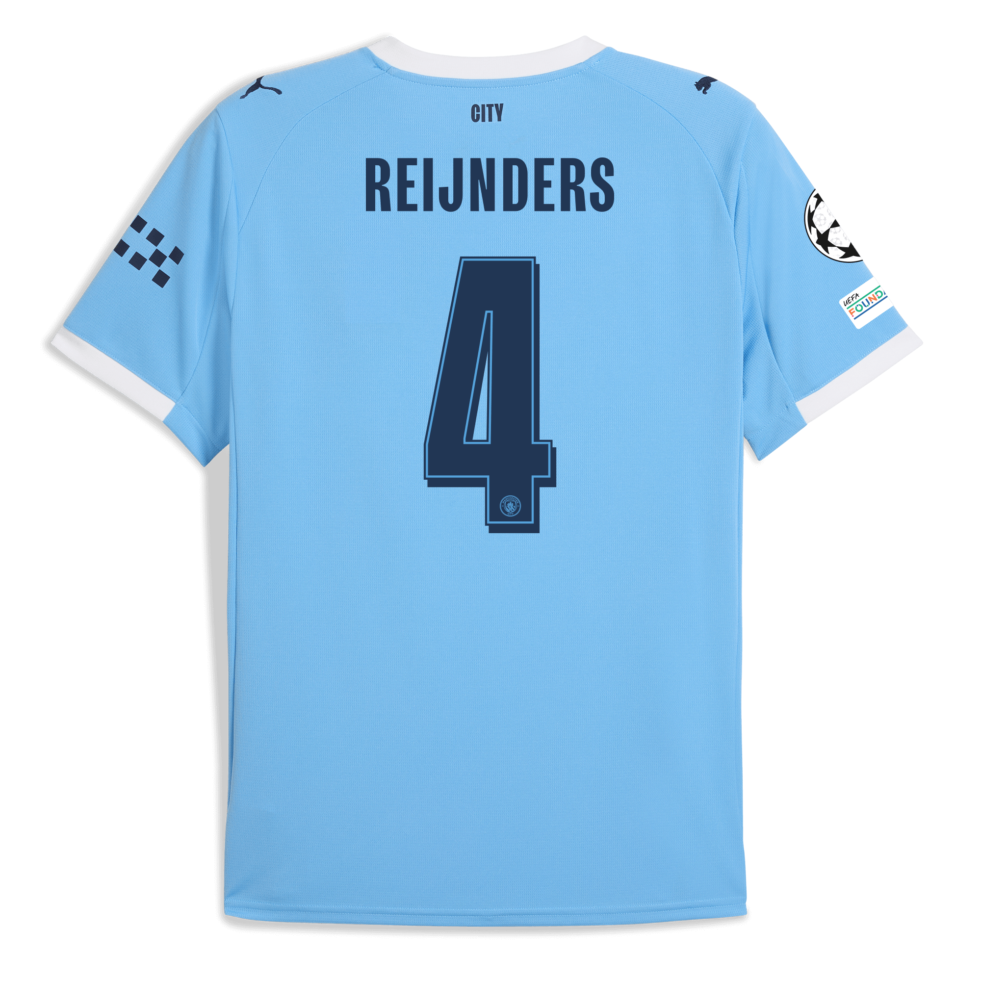 Manchester City manchester city man city champions league home jersey 202526 with reijnders 4 printing Collection - ManchesterCitystore.com