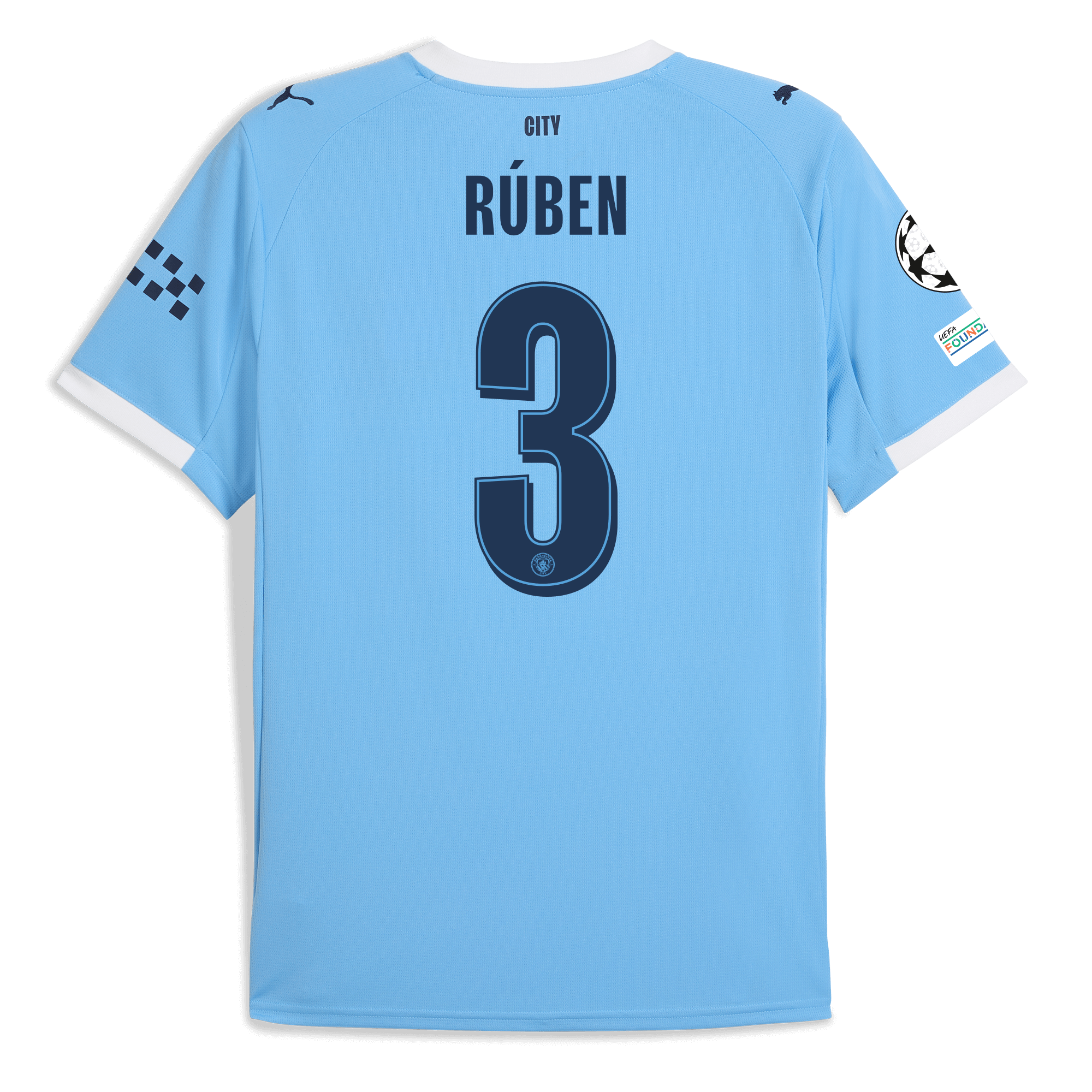 Manchester City manchester city man city champions league home jersey 202526 with ruben 3 printing Collection - ManchesterCitystore.com
