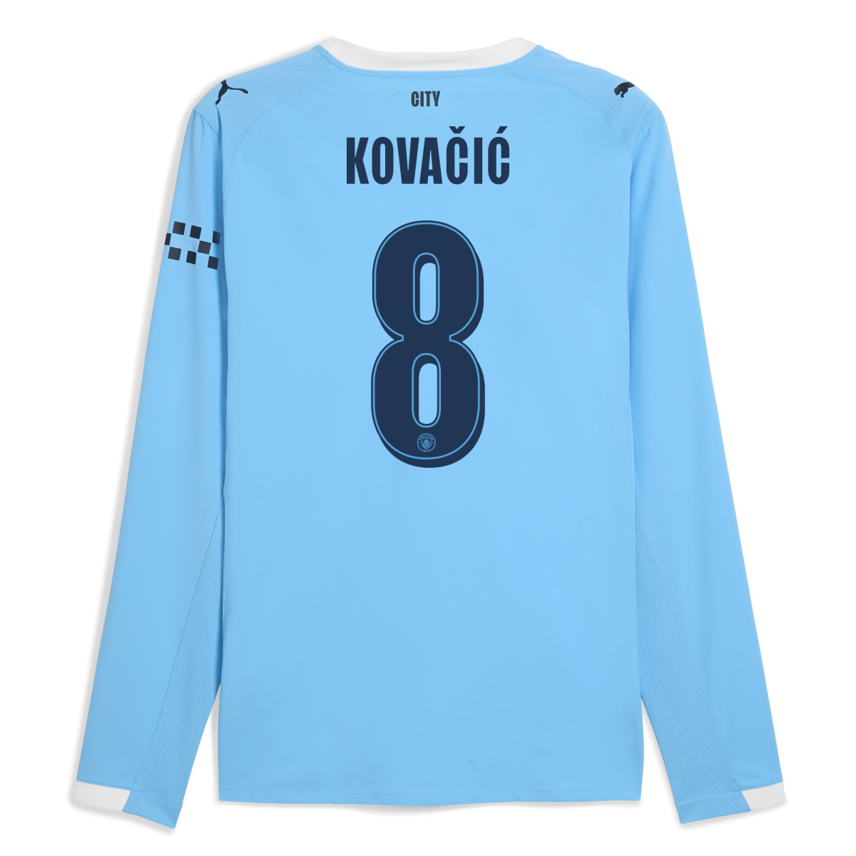 Manchester City manchester city man city home authentic jersey 202526 long sleeve with kovacic 8 printing Collection - ManchesterCitystore.com