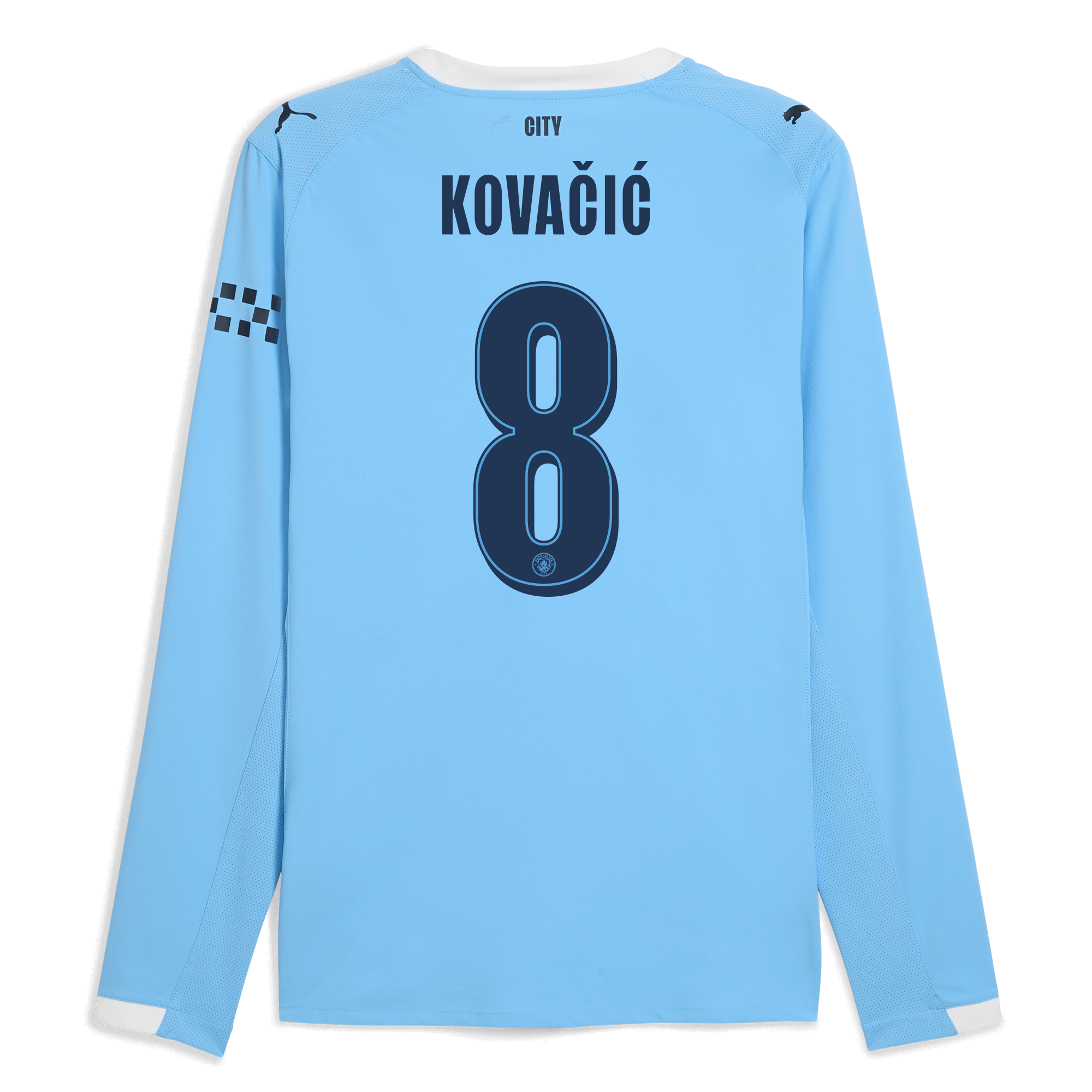 Manchester City manchester city man city home authentic jersey 202526 long sleeve with kovacic 8 printing Collection - ManchesterCitystore.com