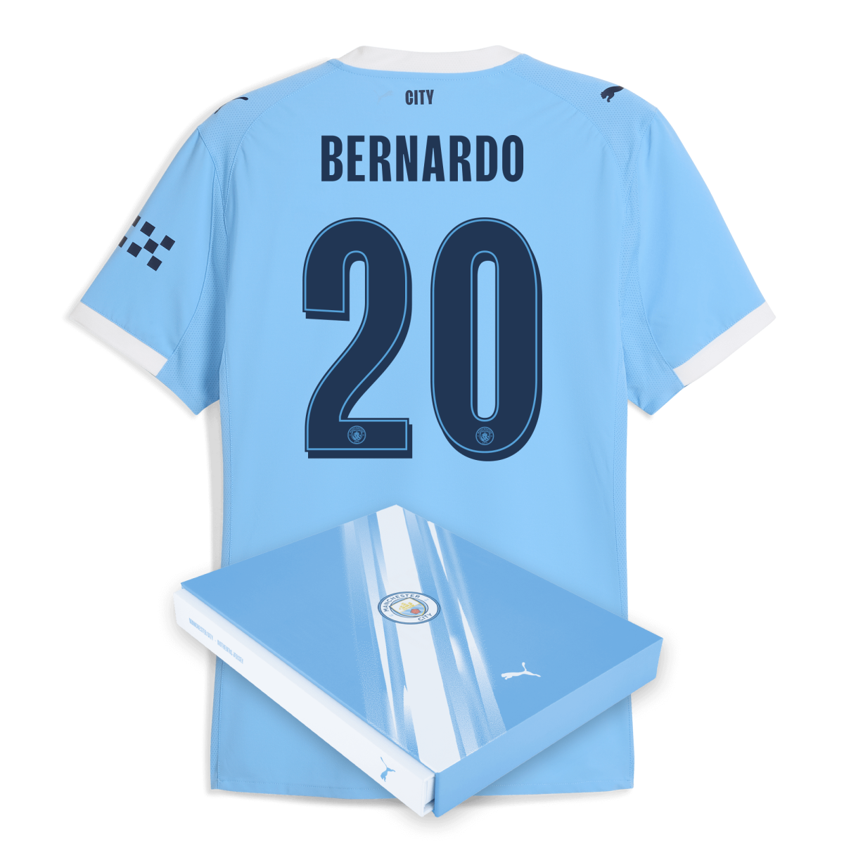 Manchester City manchester city man city home authentic jersey 202526 with bernardo 20 printing in gift box Collection - ManchesterCitystore.com