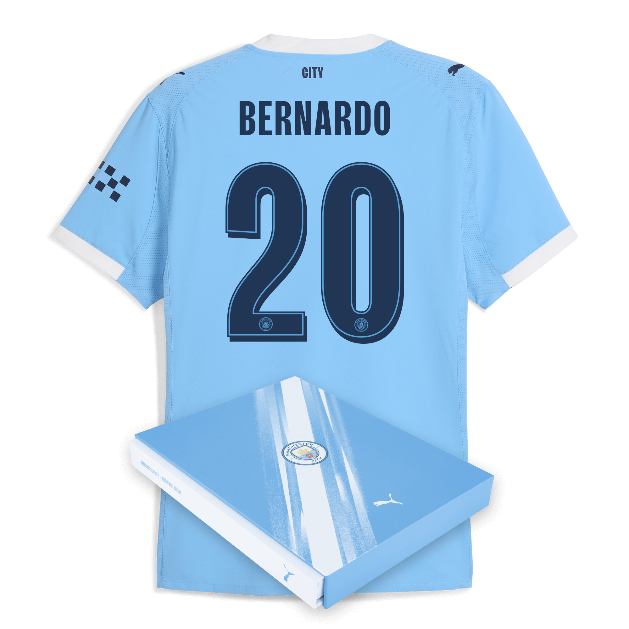 Manchester City manchester city man city home authentic jersey 202526 with bernardo 20 printing in gift box Collection - ManchesterCitystore.com