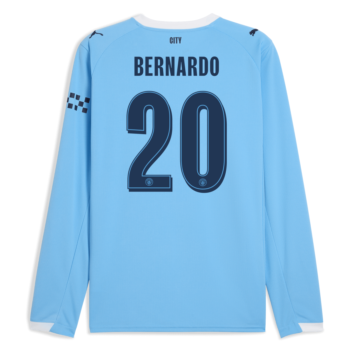 Manchester City manchester city man city home jersey 202526 long sleeve with bernardo 20 printing Collection - ManchesterCitystore.com