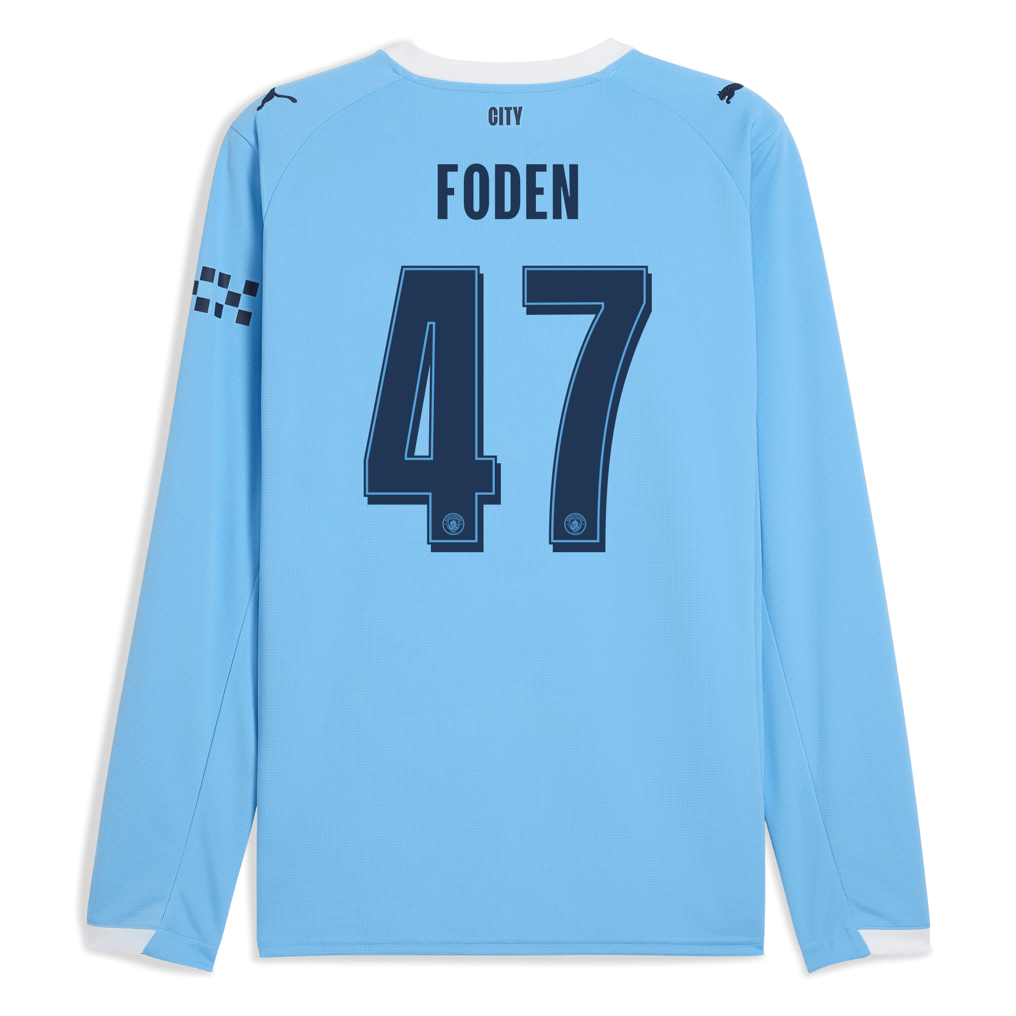 Manchester City manchester city man city home jersey 202526 long sleeve with foden 47 printing Collection - ManchesterCitystore.com