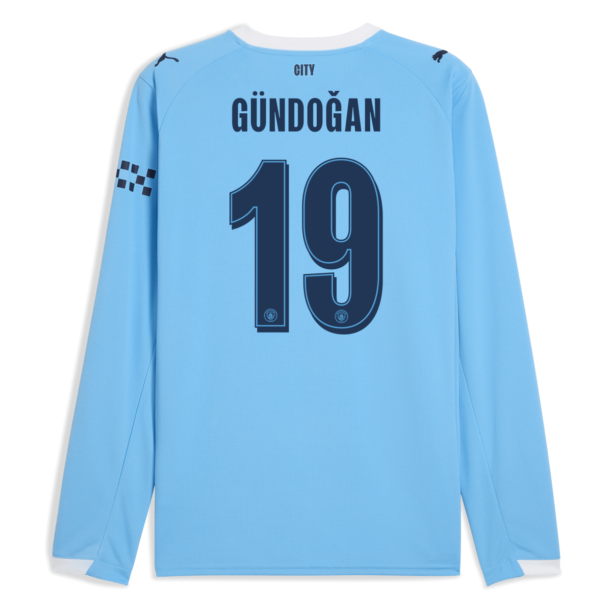 Manchester City manchester city man city home jersey 202526 long sleeve with gundogan 19 printing Collection - ManchesterCitystore.com